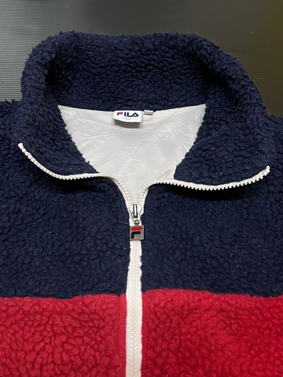 Fila 🔥HOT DROPS🔥 Fila Fleece Sweatshirt Outerwear Zipper Size US L / EU 52-54 / 3 - 5 Thumbnail