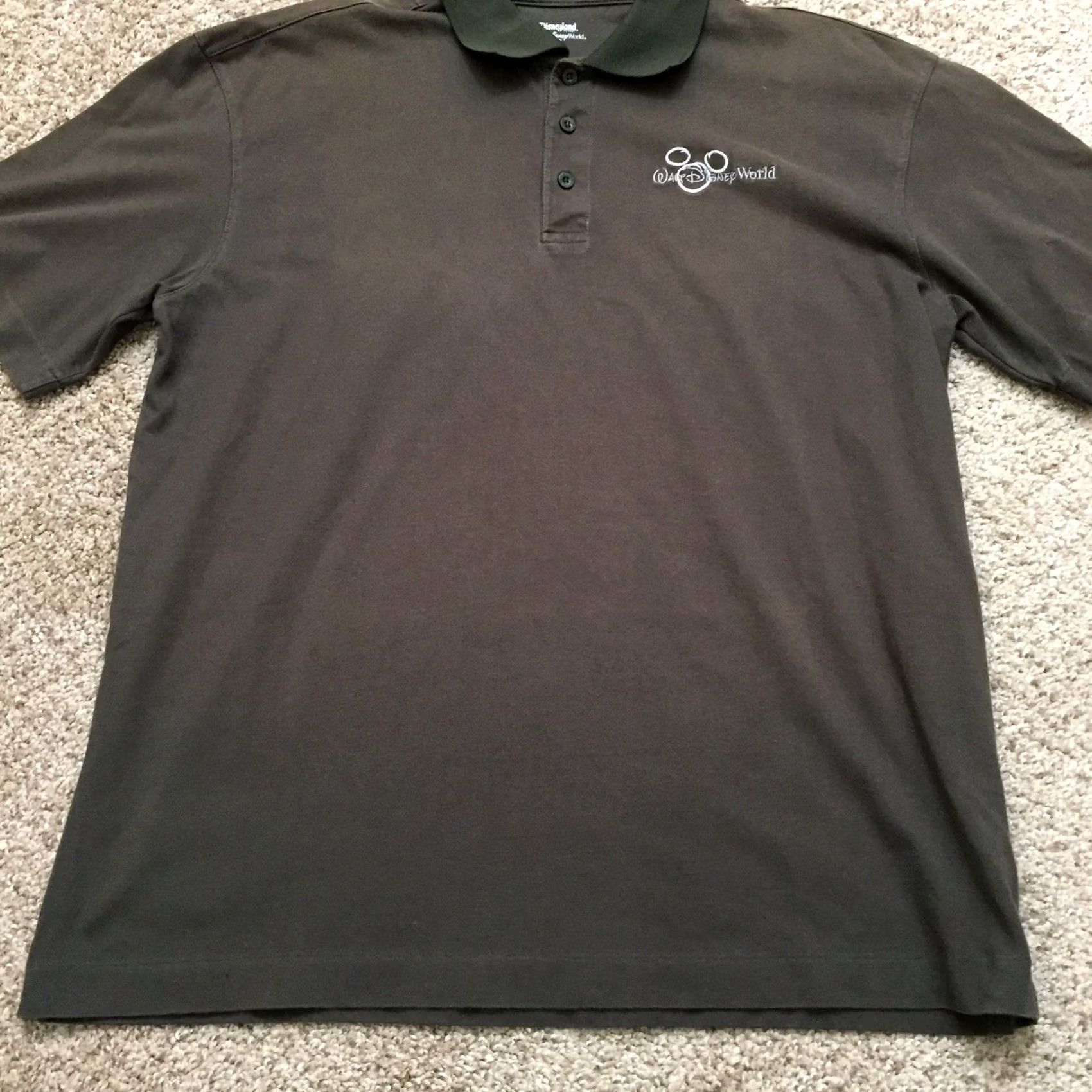 Disney Walt Disney World Polo Shirt Mens Large Brown Short Sleeve Polo Shirt Rugby Brown Mens Large Disney World Polo Shirt Size US L / EU 52-54 / 3 - 5 Thumbnail