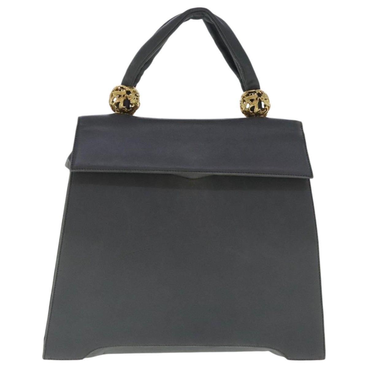 Salvatore Ferragamo Grey Leather Handbag (Pre-Owned) Size ONE SIZE - 1 Thumbnail