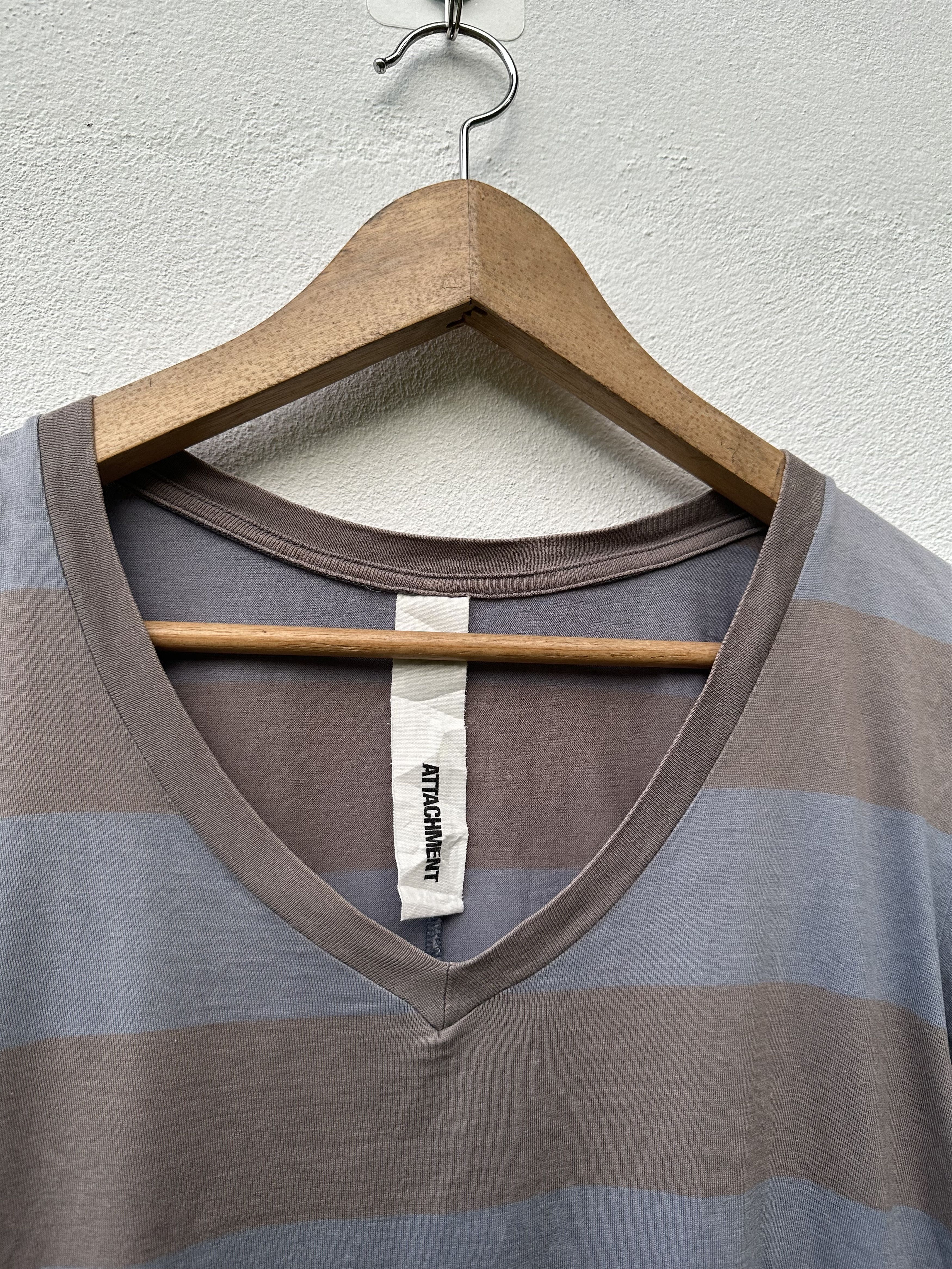 Kazuyuki Kumagai Attachment Japanese Brand Attachment Stripe Tee Size US M / EU 48-50 / 2 - 3 Thumbnail