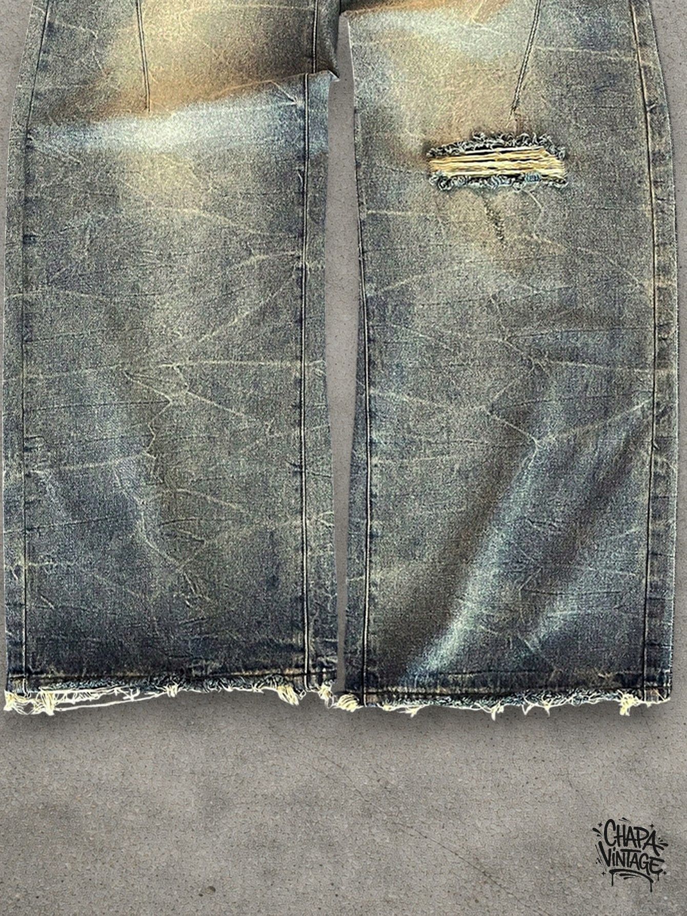Vintage Washed distressed jeans Size US 32 / EU 48 - 3 Thumbnail