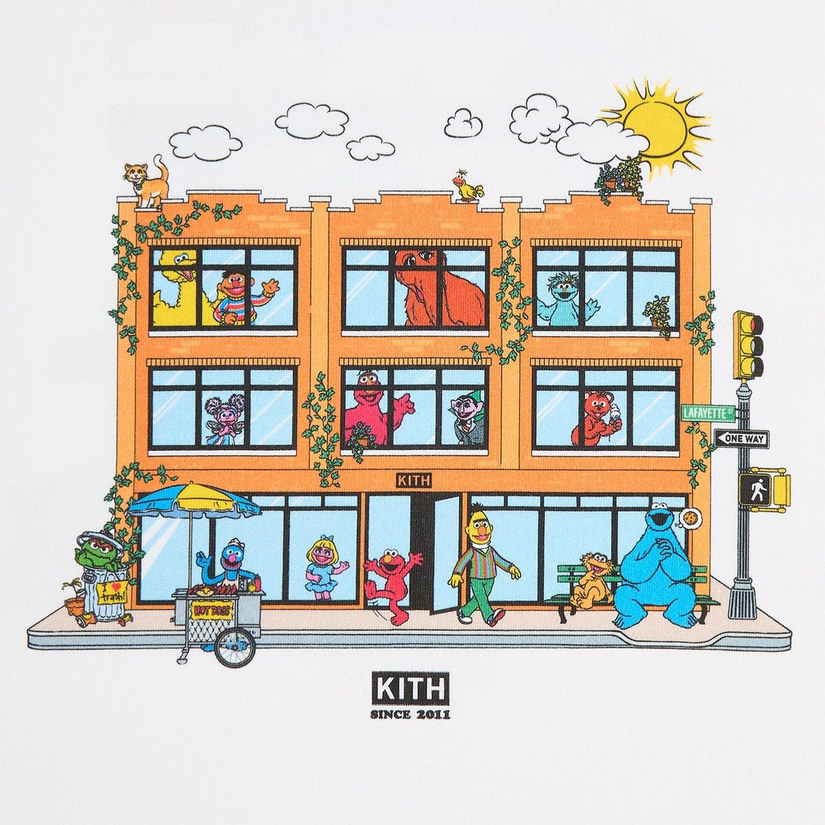Kith Kith for Sesame Street Store Tee in White Size Large Size US L / EU 52-54 / 3 - 3 Thumbnail