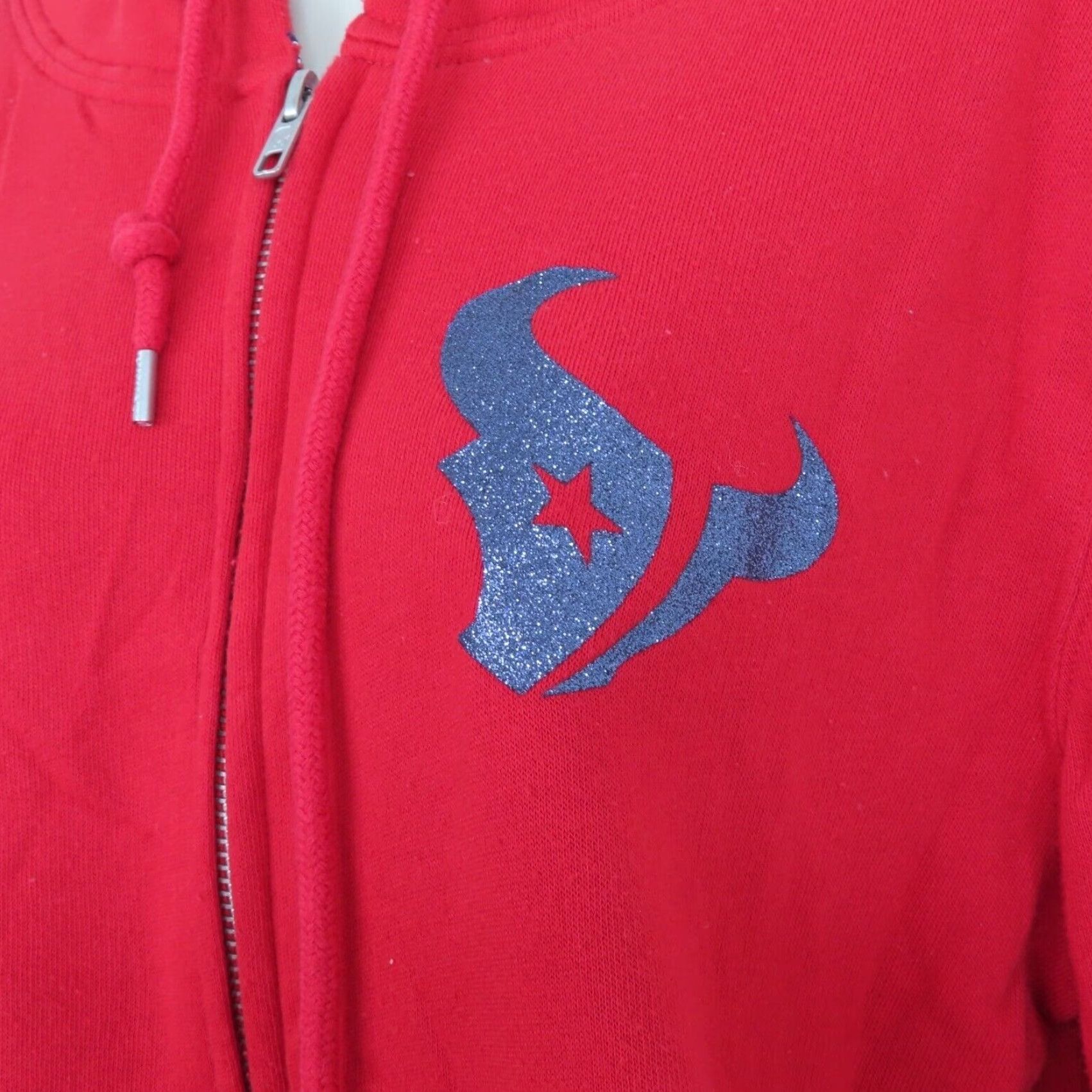 Victoria's Secret PINK Victoria's Secret Medium Houston Texans Zip Hoodie Rhinestone Glitter NFL Size M / US 6-8 / IT 42-44 - 3 Thumbnail