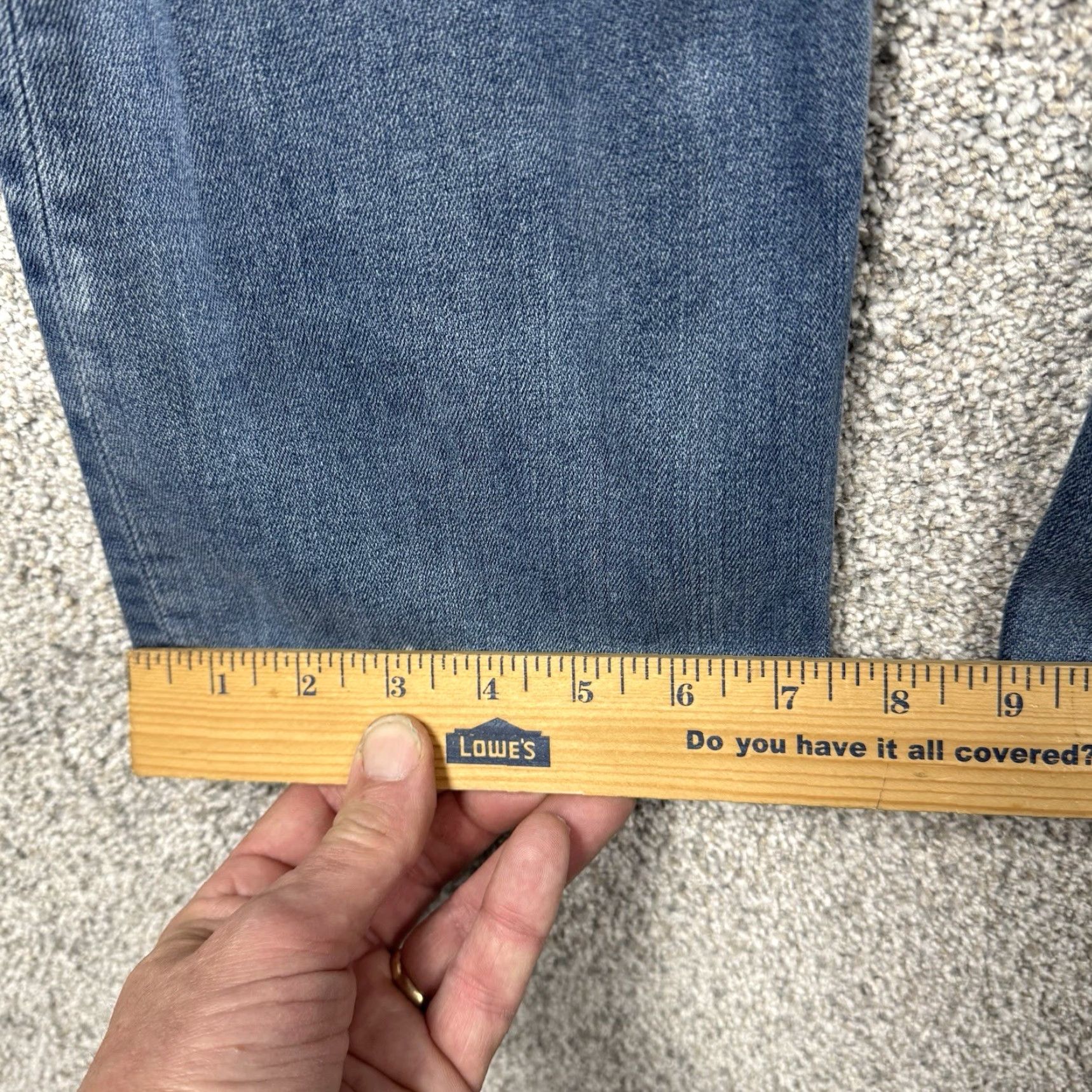 Vintage VIGOSS Jeans Bootcut 28x30 Women Regular 28 Inseam Medium Wash Blue Cotton Polyester Spandex 5-Pocket Denim Vintage No Y2K Retro Classic Fit Jeans Size 28" / US 6 / IT 42 - 4 Thumbnail