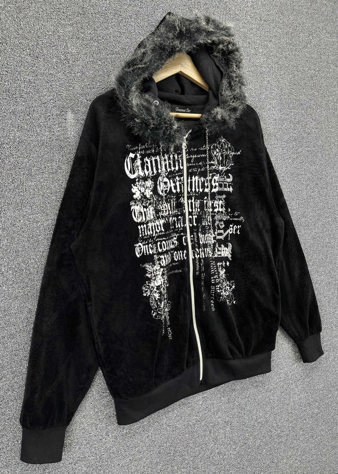 Japanese Brand Beaumont Carr Poem Punk Fur Hoodie Fleece Jacket Size US L / EU 52-54 / 3 - 2 Thumbnail