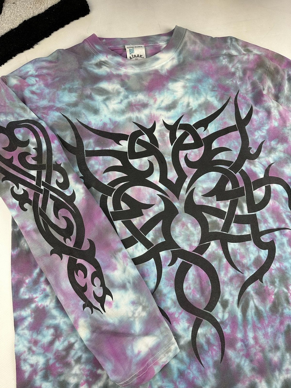 Vintage Vintage tribal marijuana techno Tee drugs rave longsleeve Size US XXL / EU 58 / 5 - 5 Thumbnail