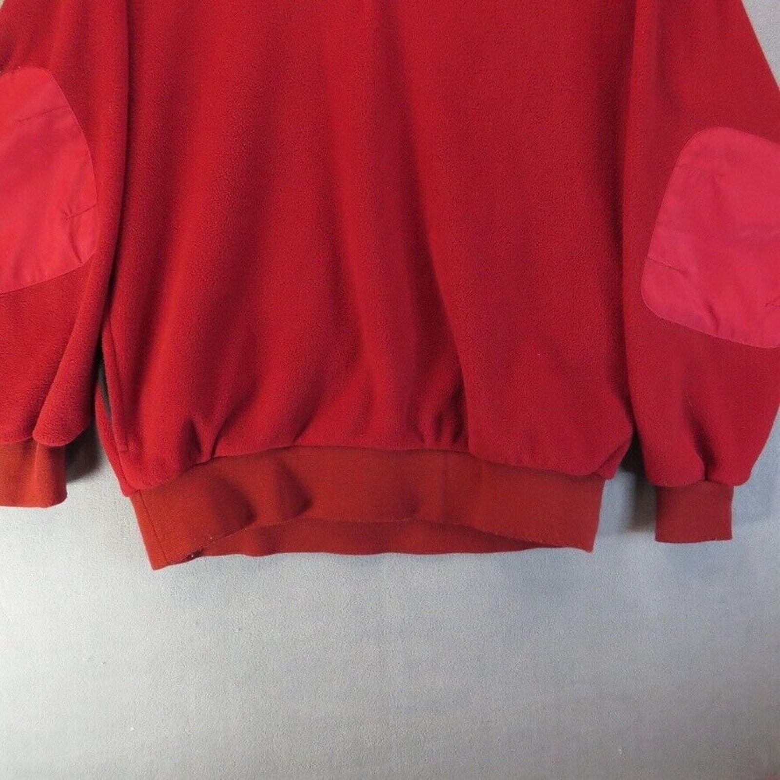 Cabelas Vintage Cabelas Fleece Jacket Mens Lg Red Padded Elbows Size US L / EU 52-54 / 3 - 3 Thumbnail