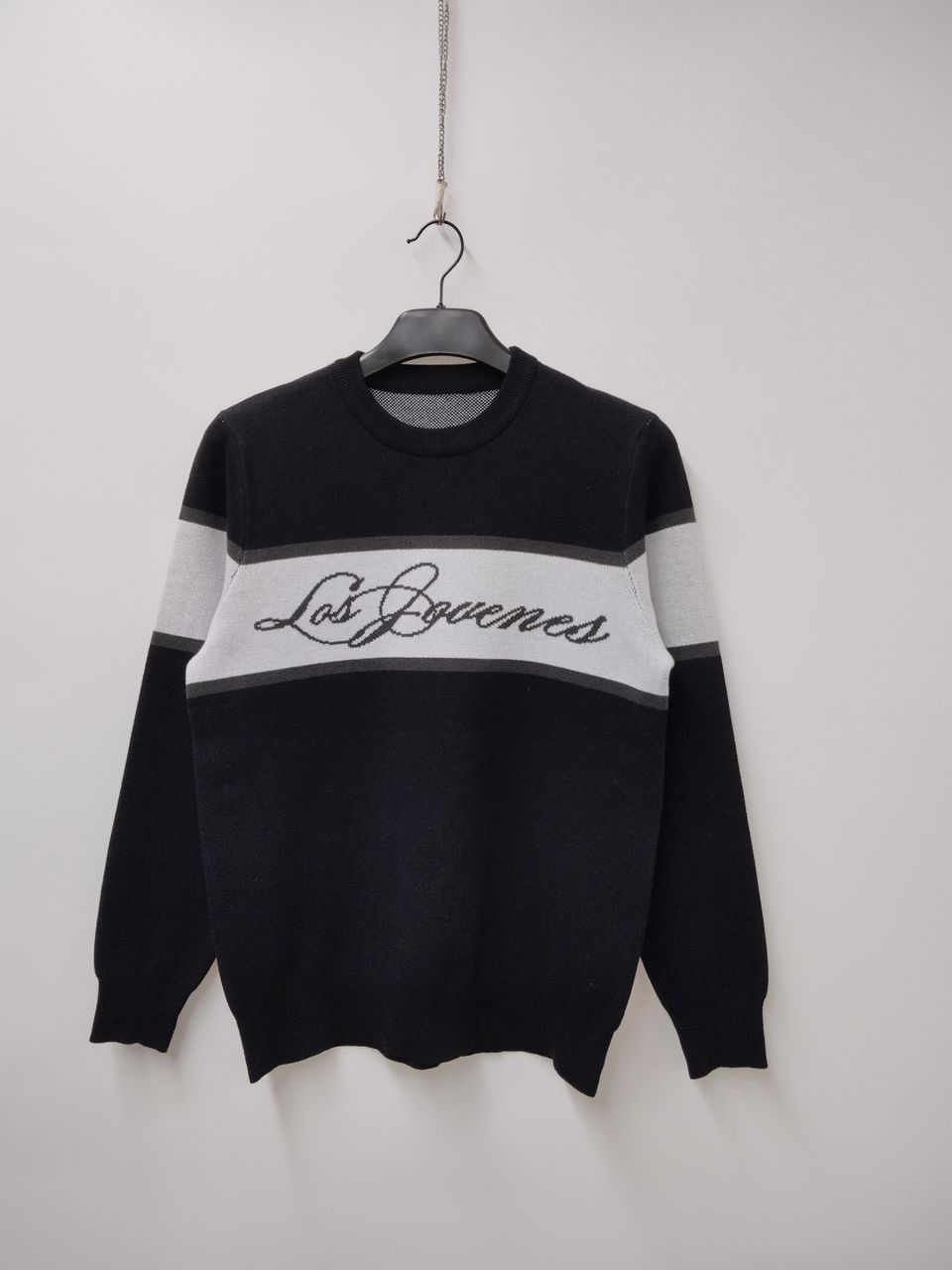 Designer Los Jovenes Cross Chest Signature Knit Sweater Size US S / EU 44-46 / 1 - 1 Thumbnail