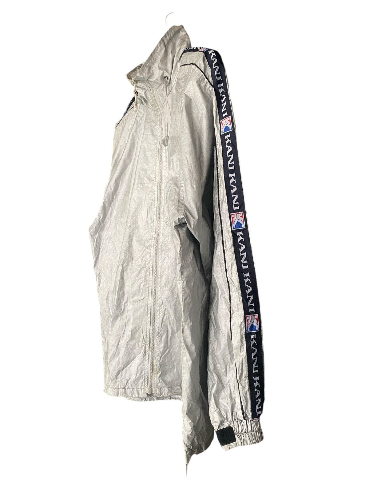 Vintage Rare KARL KANI Side Tape Light Zipper Jacket Hoodie (L) Size US L / EU 52-54 / 3 - 6 Thumbnail