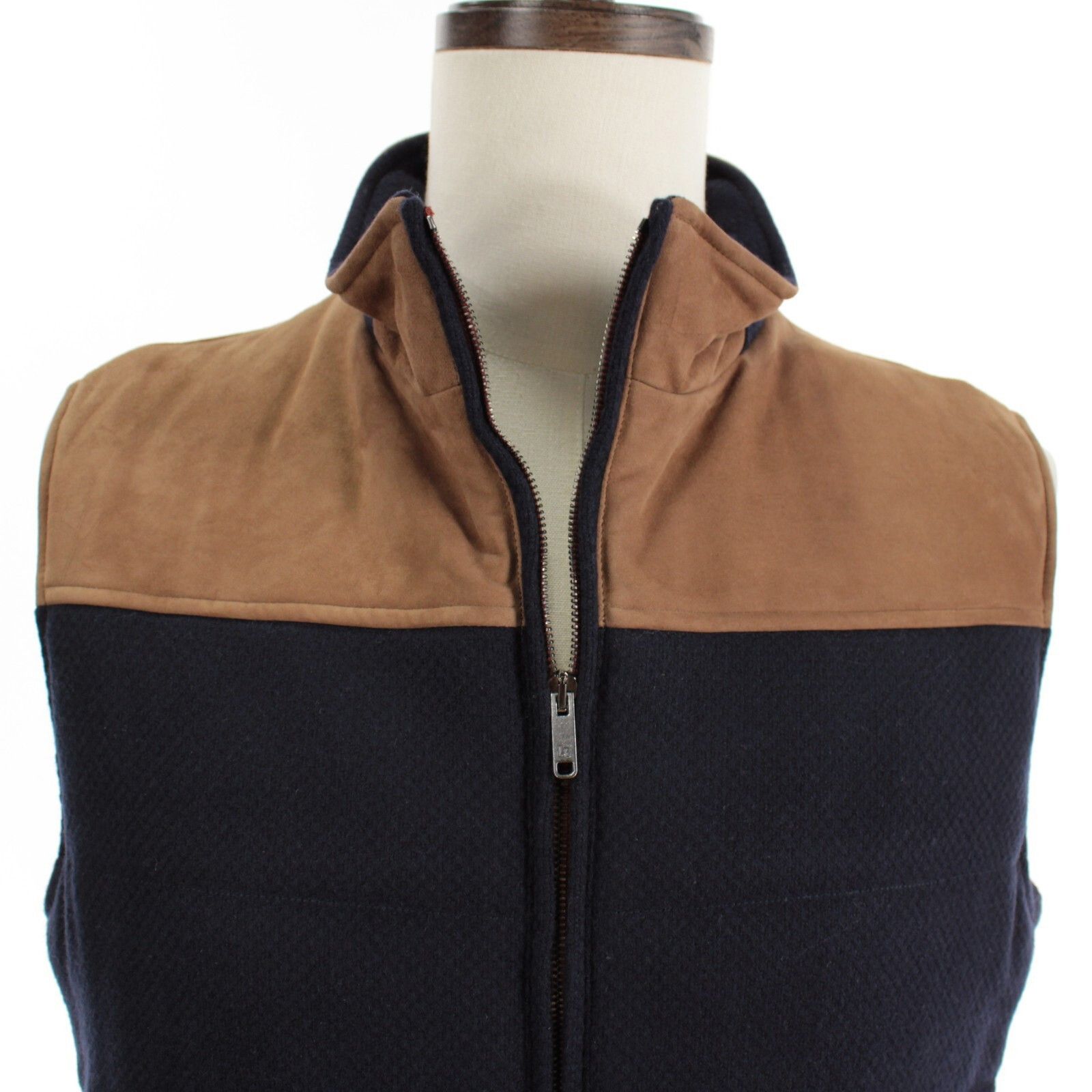 Luciano Barbera Luciano Barbera Vest Size M US In Blue Wool Size US M / EU 48-50 / 2 - 2 Thumbnail