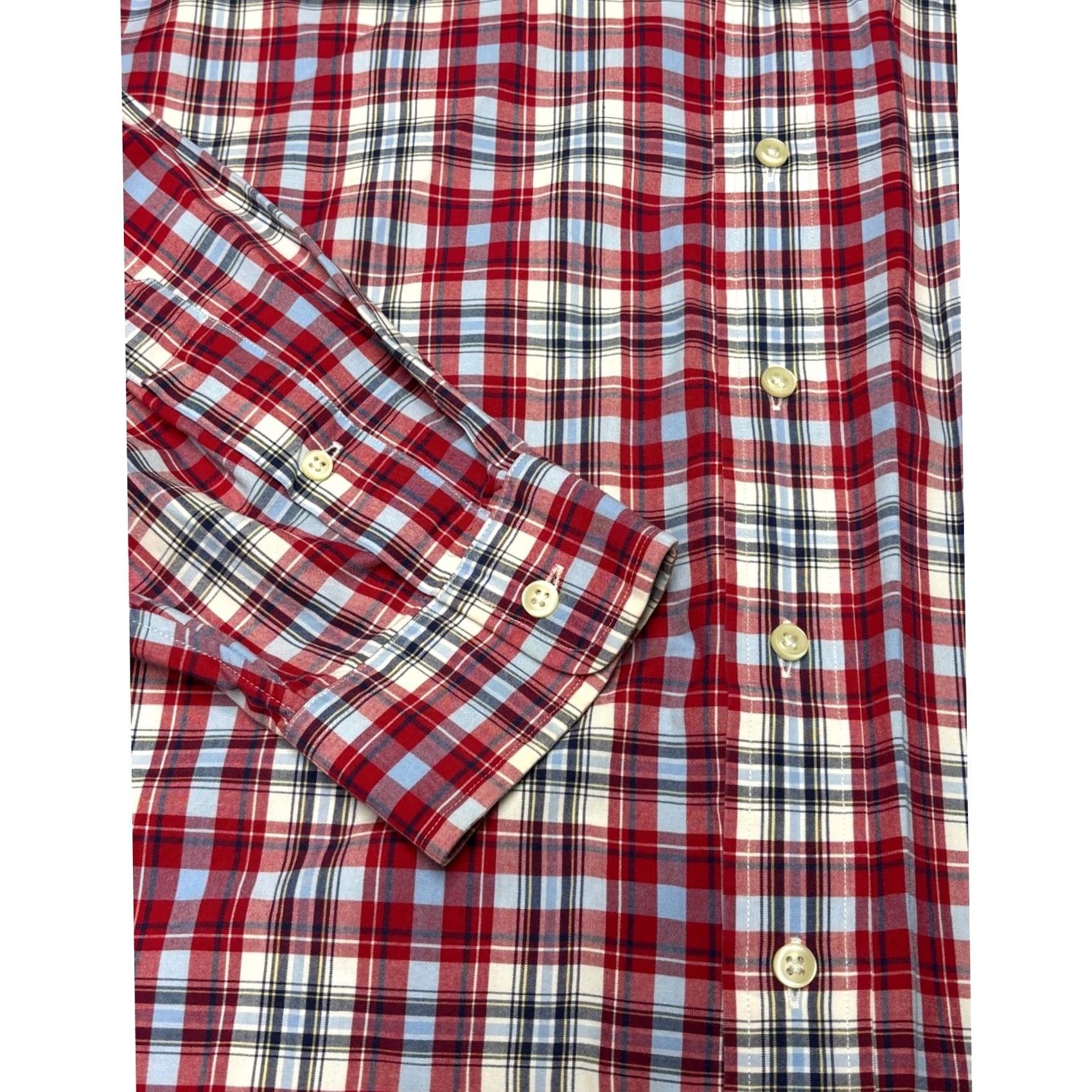 Ralph Lauren Ralph Lauren Shirt Mens XL Classic Fit Plaid Button Down Red White Blue Cotton Size US XL / EU 56 / 4 - 3 Thumbnail