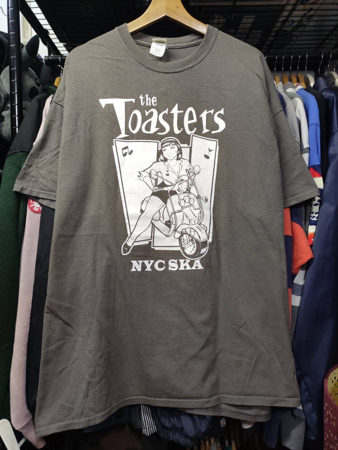 Band Tees Vtg The Toasters New York City Ska Band " Vespa Scooter " Size US XXL / EU 58 / 5 - 2 Thumbnail