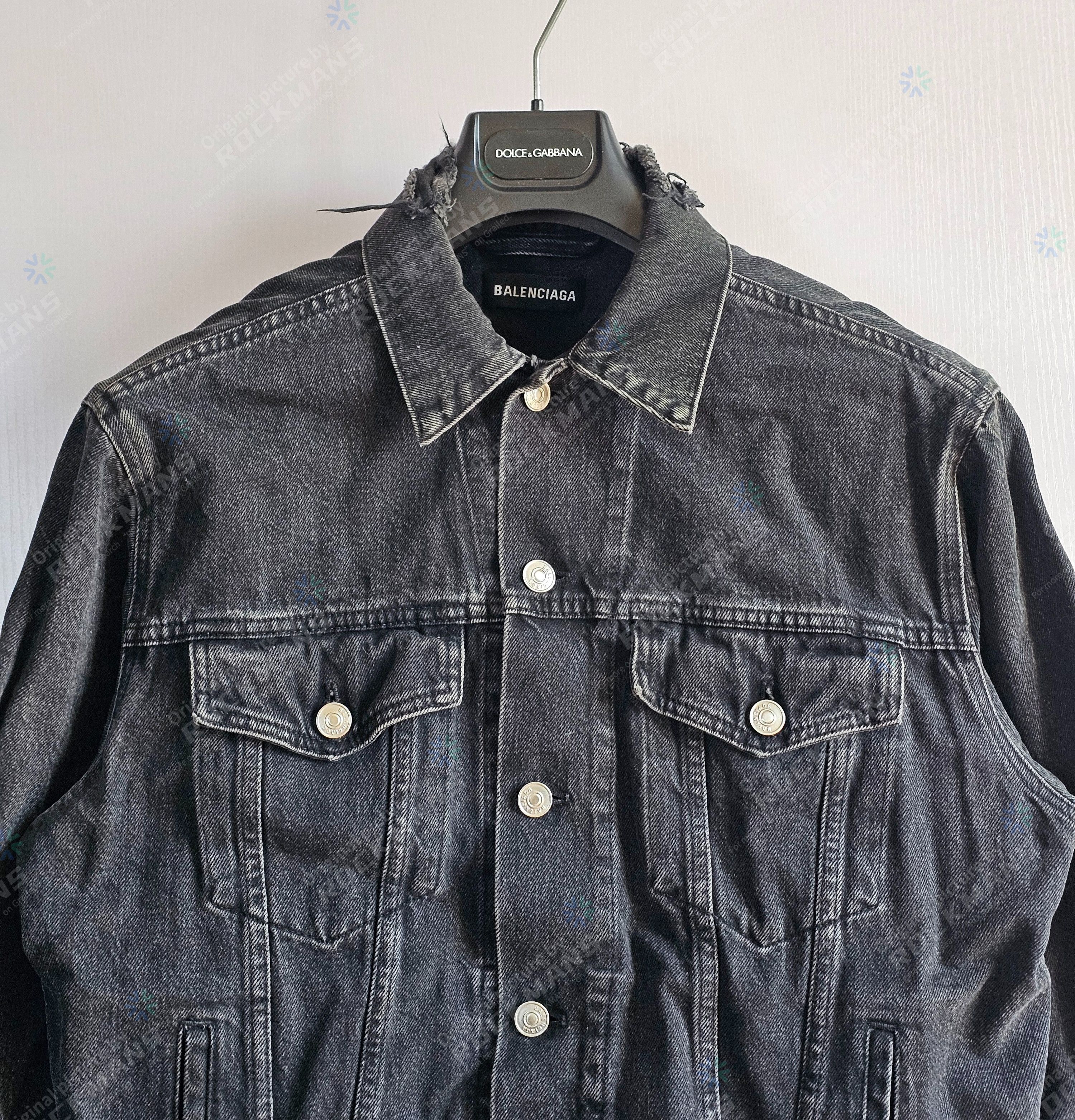 Balenciaga Balenciaga Cola Jacket Black Grey Cowboy Jacket Size 48 Size US M / EU 48-50 / 2 - 3 Thumbnail