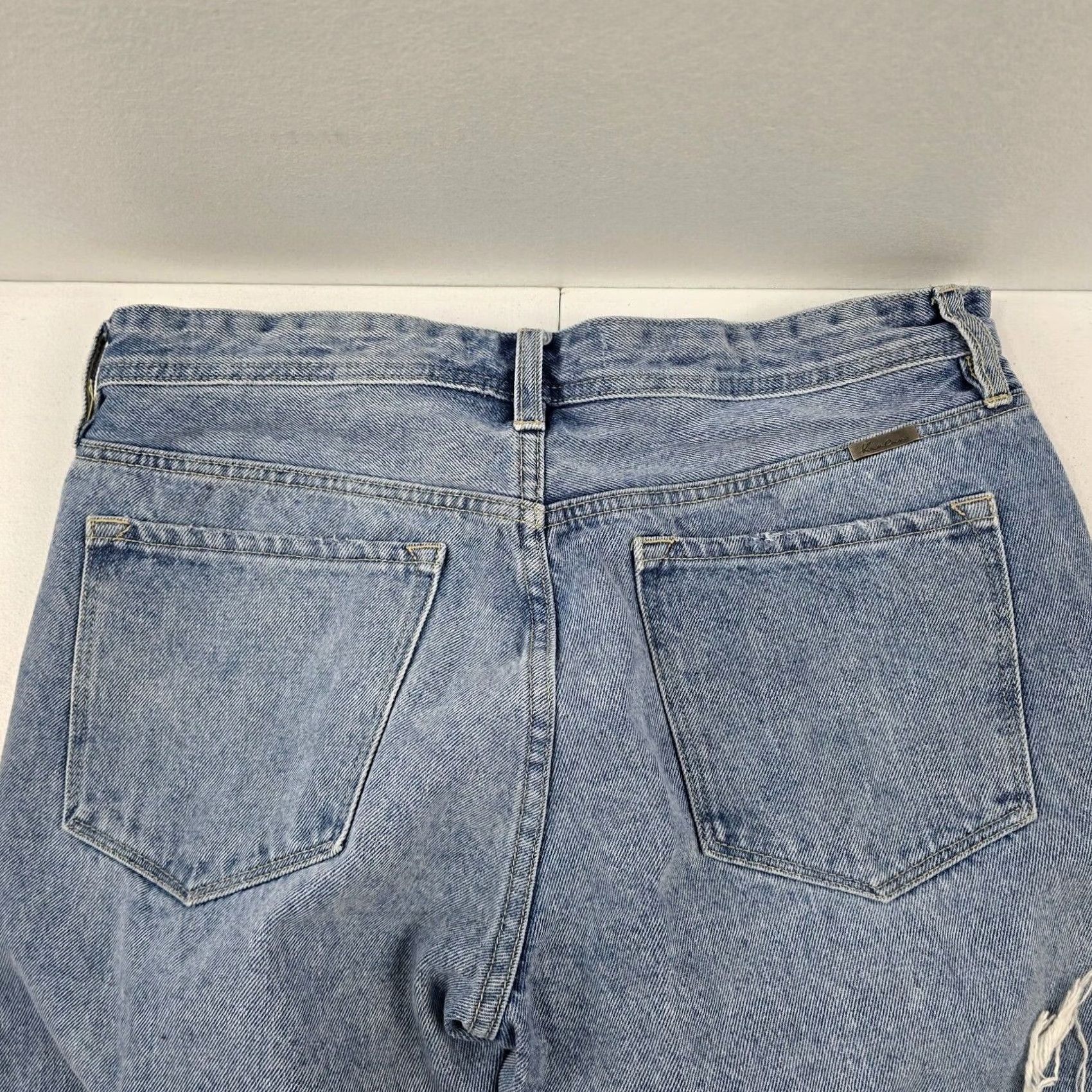 Vintage KanCan Jeans Distressed Light Wash Ankle Straight 30 Womens Blue 210310 Size 30" / US 8 / IT 44 - 4 Thumbnail