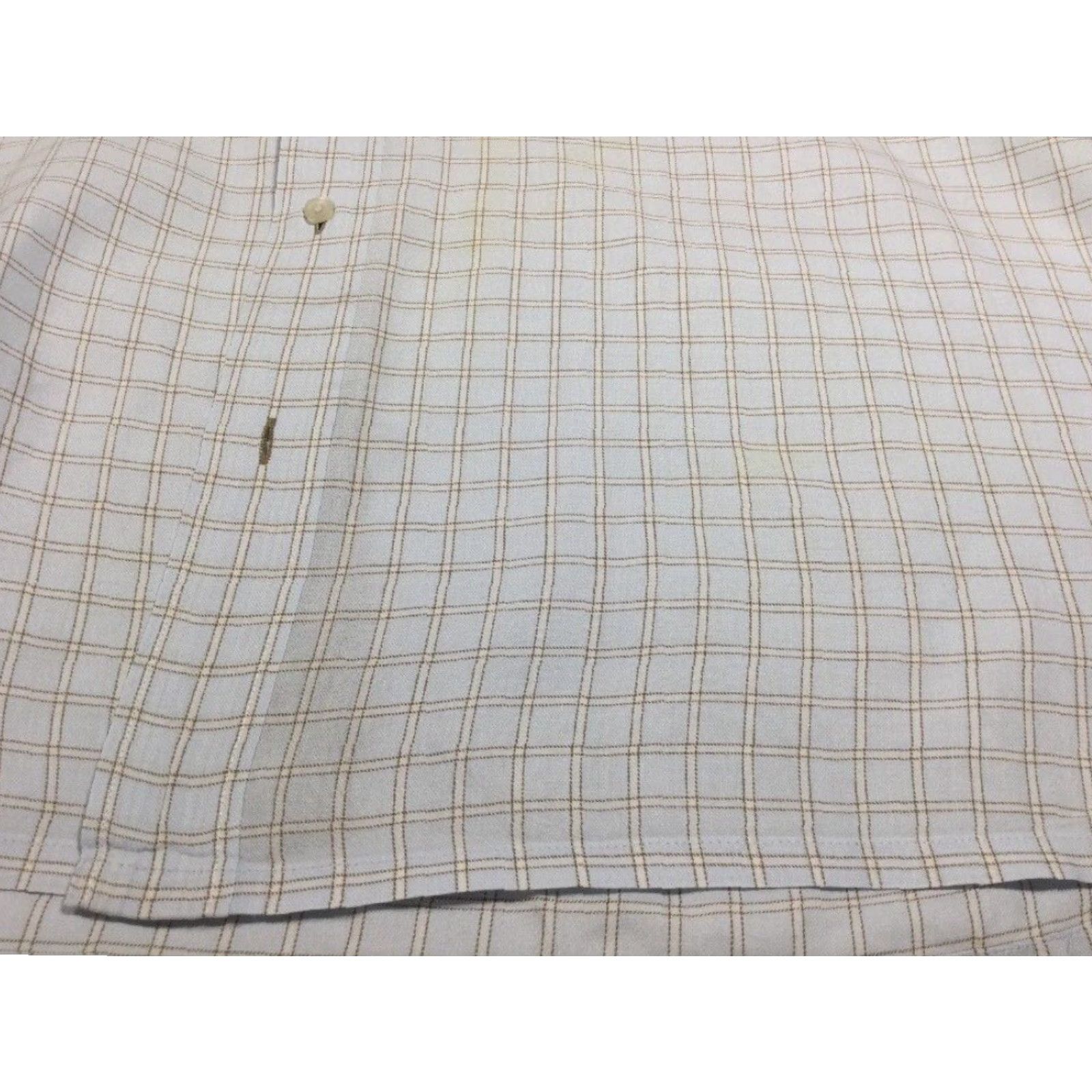Vintage Visconti Uomo Blue and White Check Button Down Dress Shirt Mens Large Size US L / EU 52-54 / 3 - 7 Thumbnail