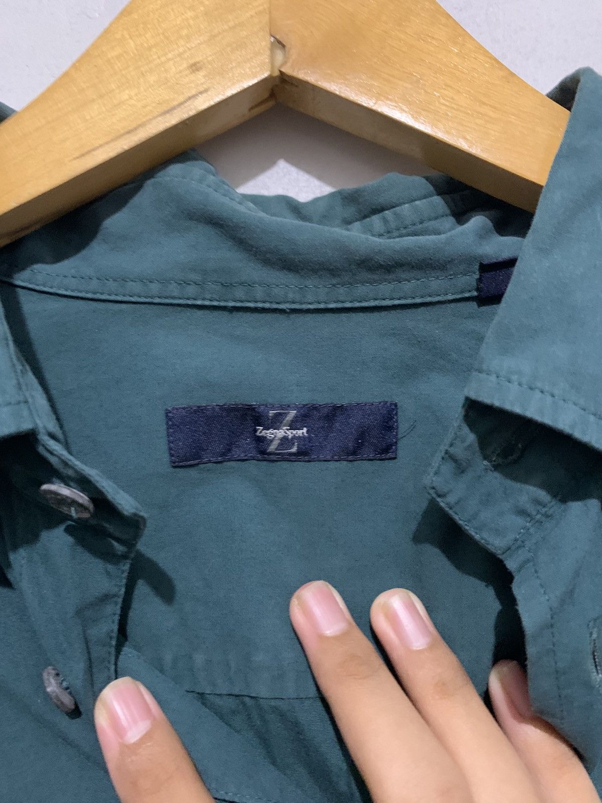 Ermenegildo Zegna Zegna Sport Men Shirts Green Size S Second Original Size US S / EU 44-46 / 1 - 4 Thumbnail