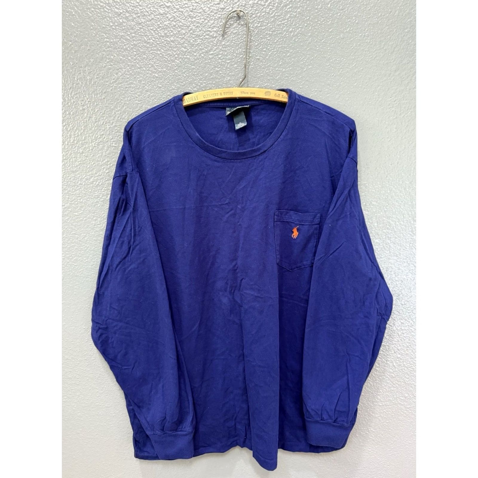 Ralph Lauren VINTAGE 90’s Polo Ralph Lauren Blue Long Sleeve Shirt XL Mens Size US XL / EU 56 / 4 - 3 Thumbnail