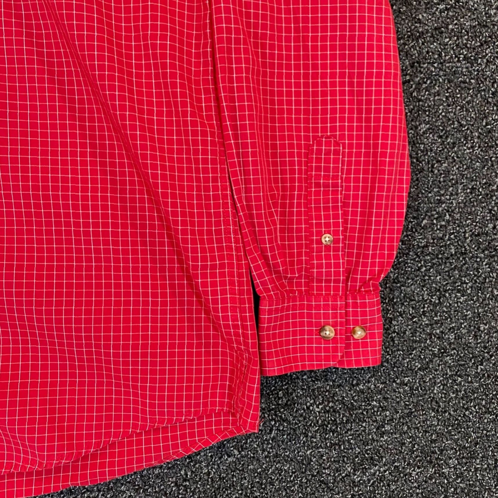 MLB Boston Red Sox Shirt Mens Medium Red Plaid Button Up MLB Baseball Outdoors L/S Size US M / EU 48-50 / 2 - 4 Thumbnail