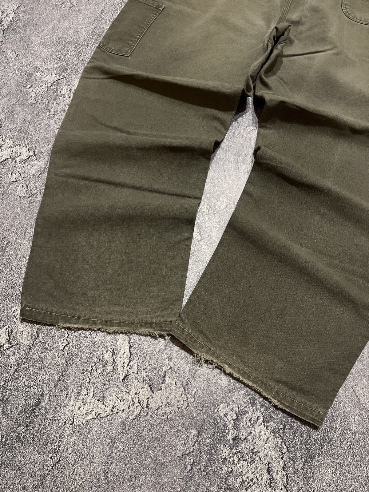 Other Vintage USA 90s Carhartt Faded Gray Work Hype Baggy Jeans Size US 44 / EU 60 - 3 Thumbnail