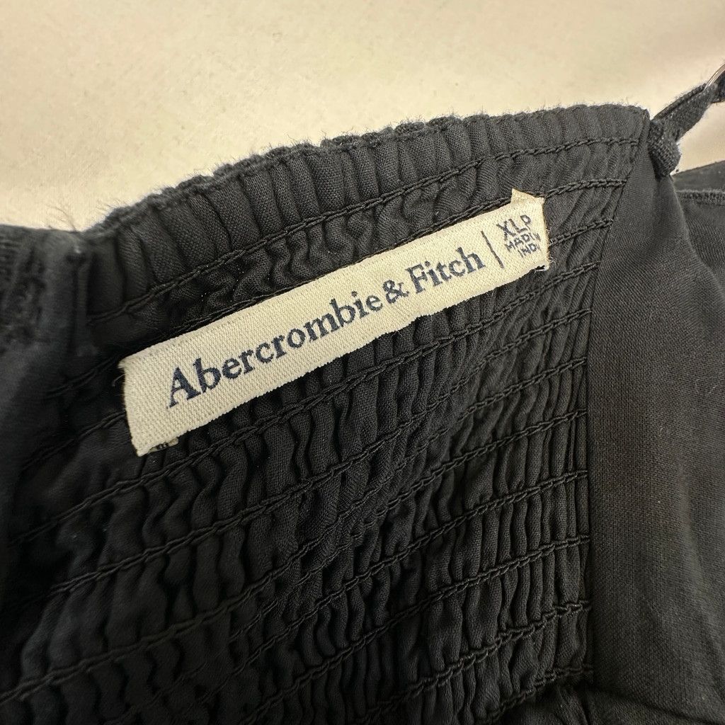 Abercrombie & Fitch Abercrombie & Fitch Black Linen Blend Maxi Dress XLP Size XL / US 12-14 / IT 48-50 - 10 Thumbnail