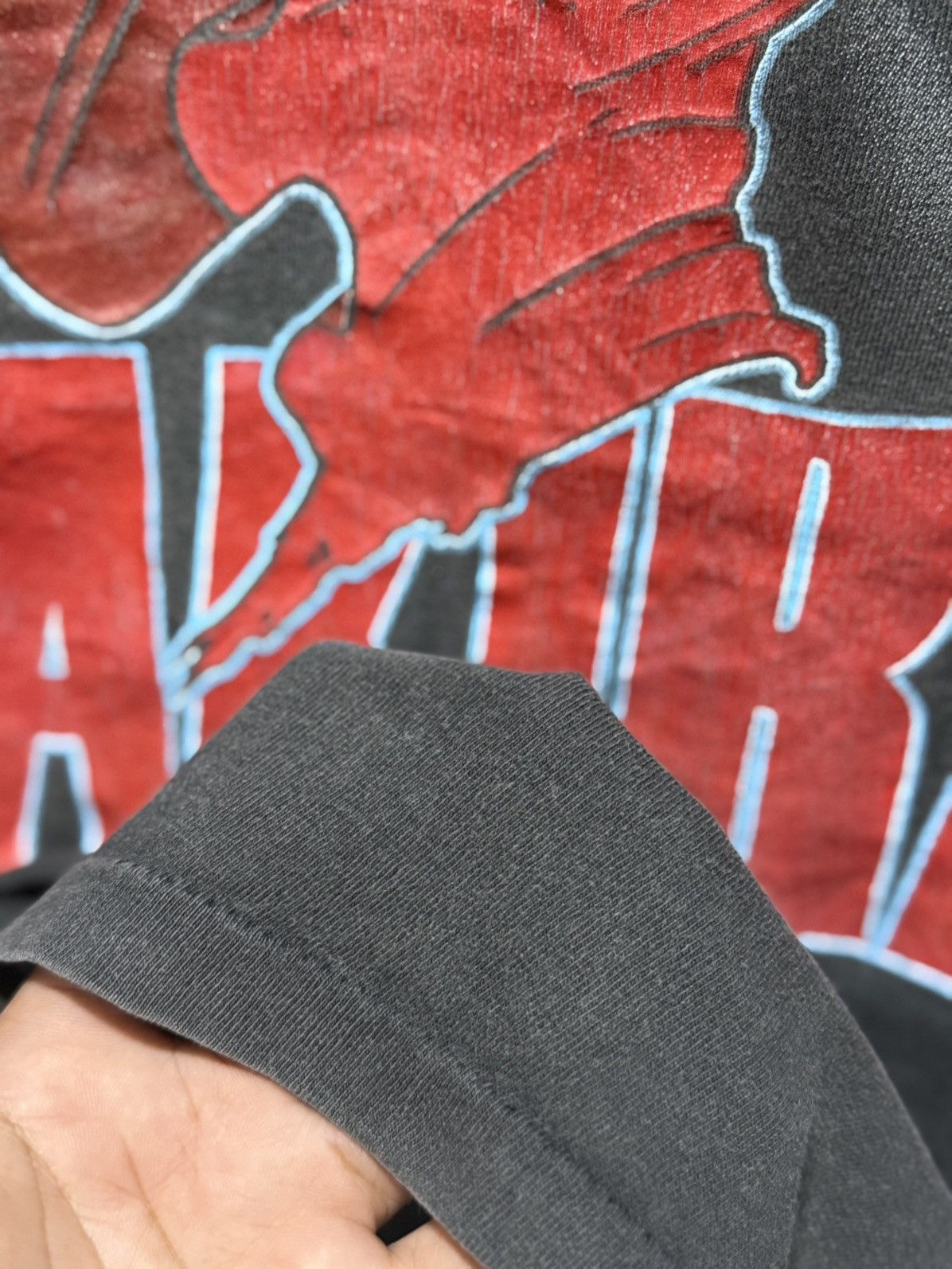 Anime Thrashed Vintage 80s Akira Animated Cyberpunk Sun Faded Tee Size US M / EU 48-50 / 2 - 16 Thumbnail