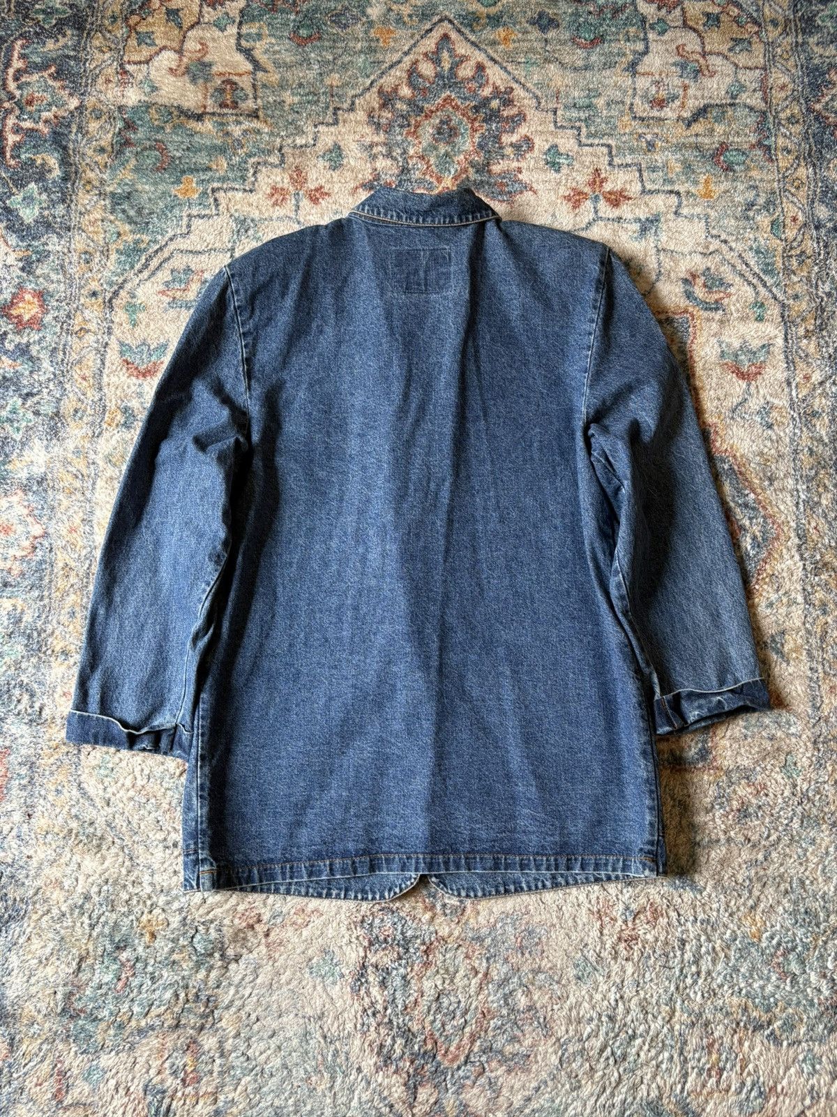 Vintage Vintage Silver Style Denim Blazer Large Size L / US 10 / IT 46 - 2 Thumbnail
