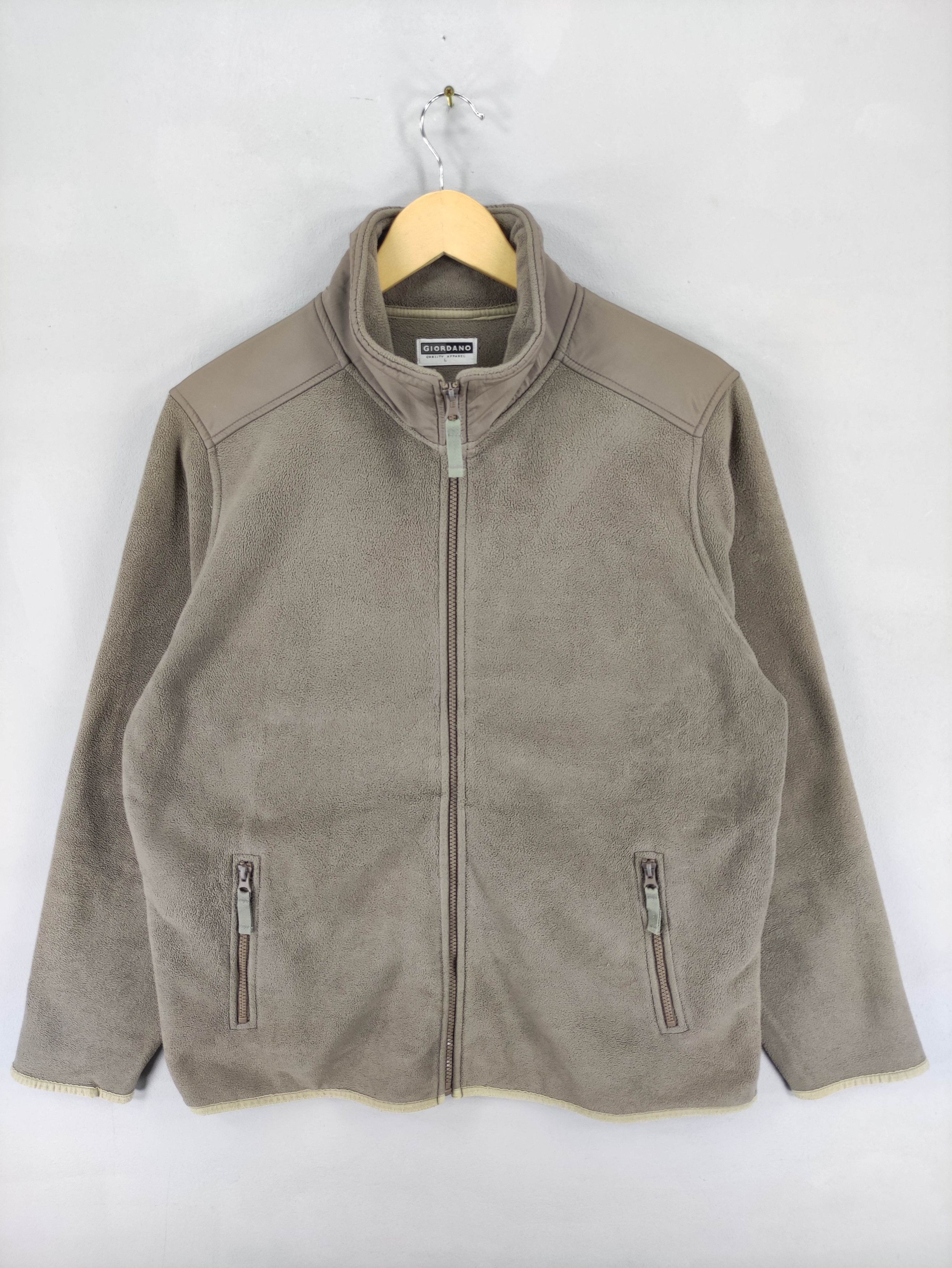 Giordano Vintage Giordano Fleece Sweater Jacket Zipper Size US L / EU 52-54 / 3 - 1 Thumbnail