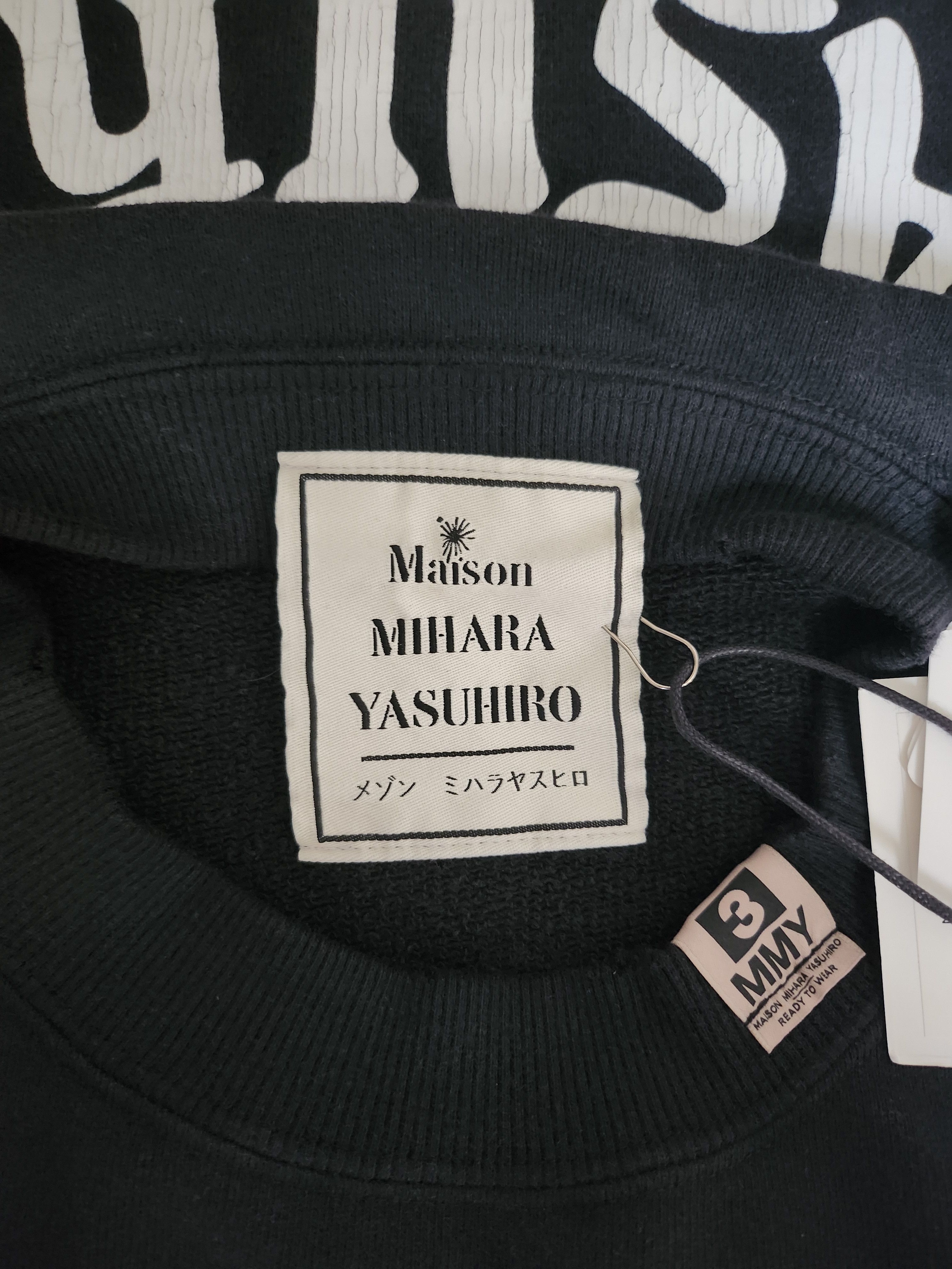 Maison MIHARA YASUHIRO MMY Distressed Logo Pullover Sweatshirt Size US S / EU 44-46 / 1 - 3 Thumbnail