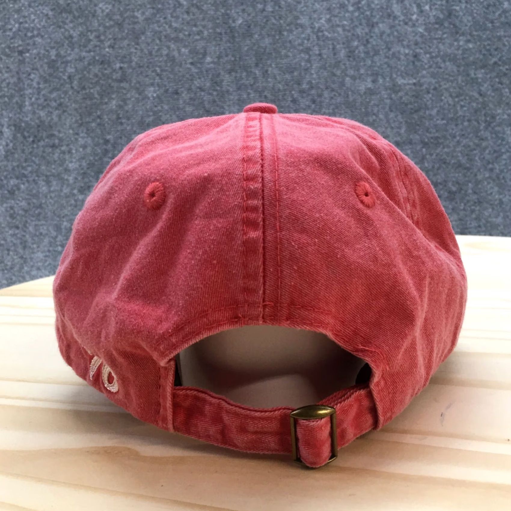 Logo 7 America 76 Baseball Cap Hat Mens Red OS Adjustable Curved Brim Embroidered Logo Size ONE SIZE - 6 Thumbnail