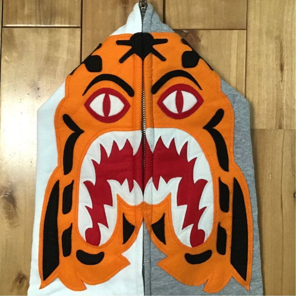 Bape × Nigo BAPE Tiger full zip hoodie gray x white a bathing ape NIGO Size US S / EU 44-46 / 1 - 3 Thumbnail