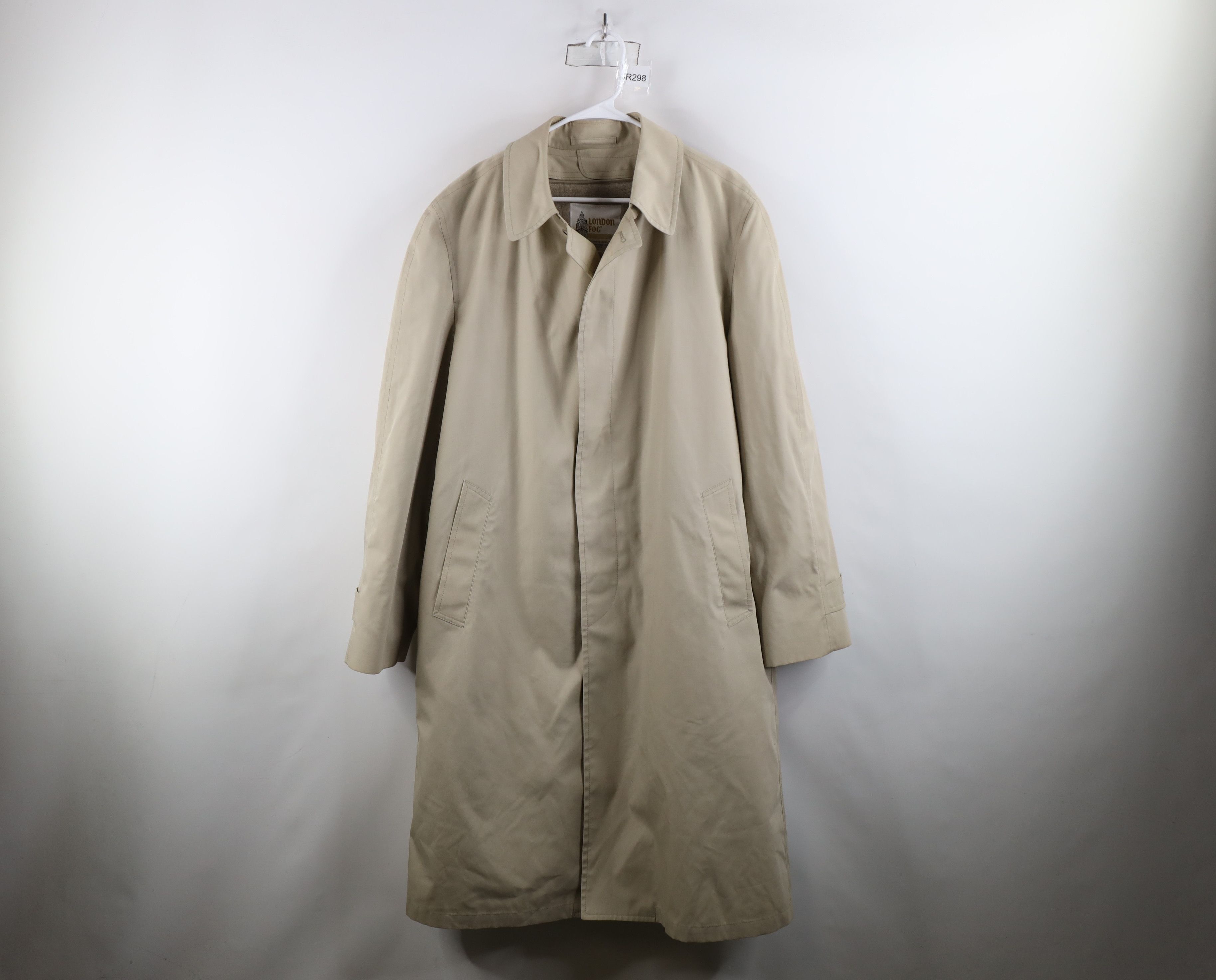 Vintage Vintage 70s Streetwear Button Trench Coat Rain Jacket USA Size US XL / EU 56 / 4 - 1 Thumbnail