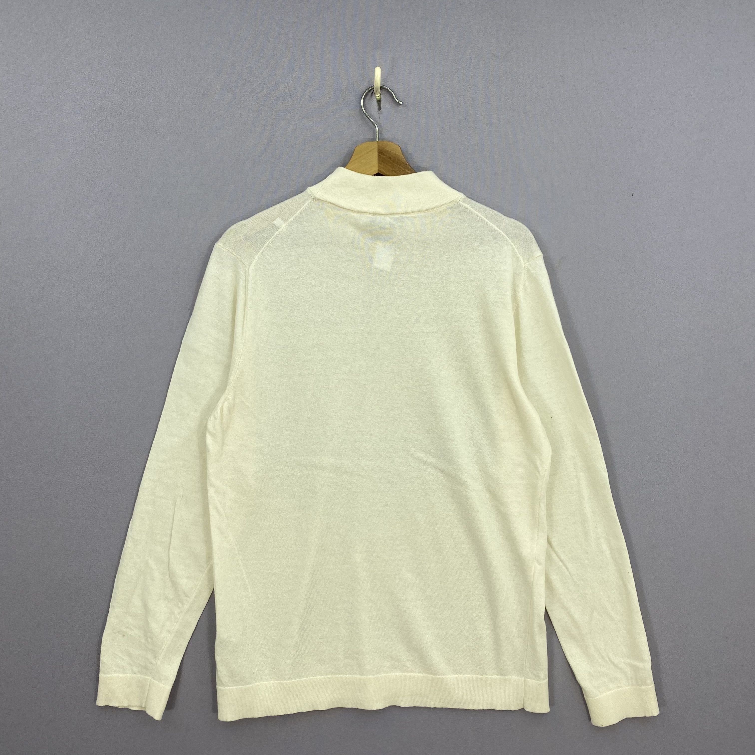 Japanese Brand Vintage 90s Andrea Fenzi Wool Knit Sweater Mock Neck Jumper Size M / US 6-8 / IT 42-44 - 3 Thumbnail