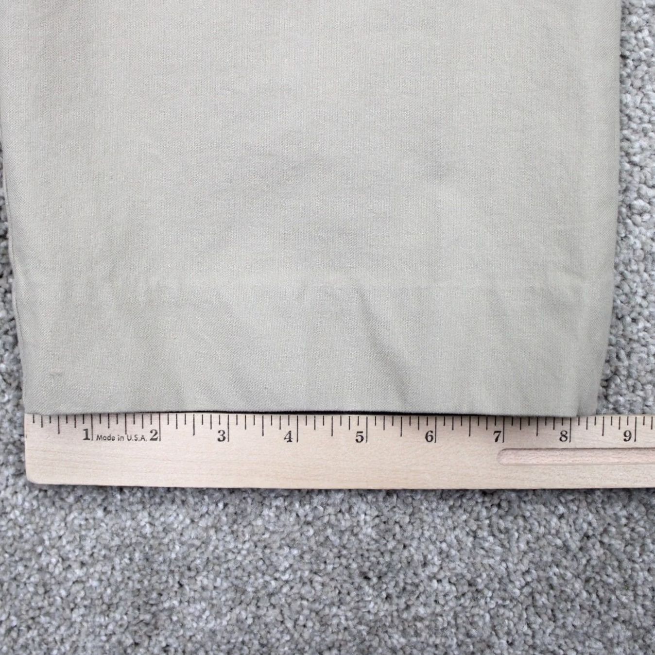 Theory Vintage Theory Chino Pants Mens 32 Flat Front Straight Leg 30" Inseam Beige Cotton Nylon Lycra Regular Size 32 Mens Pants Size US 32 / EU 48 - 5 Thumbnail
