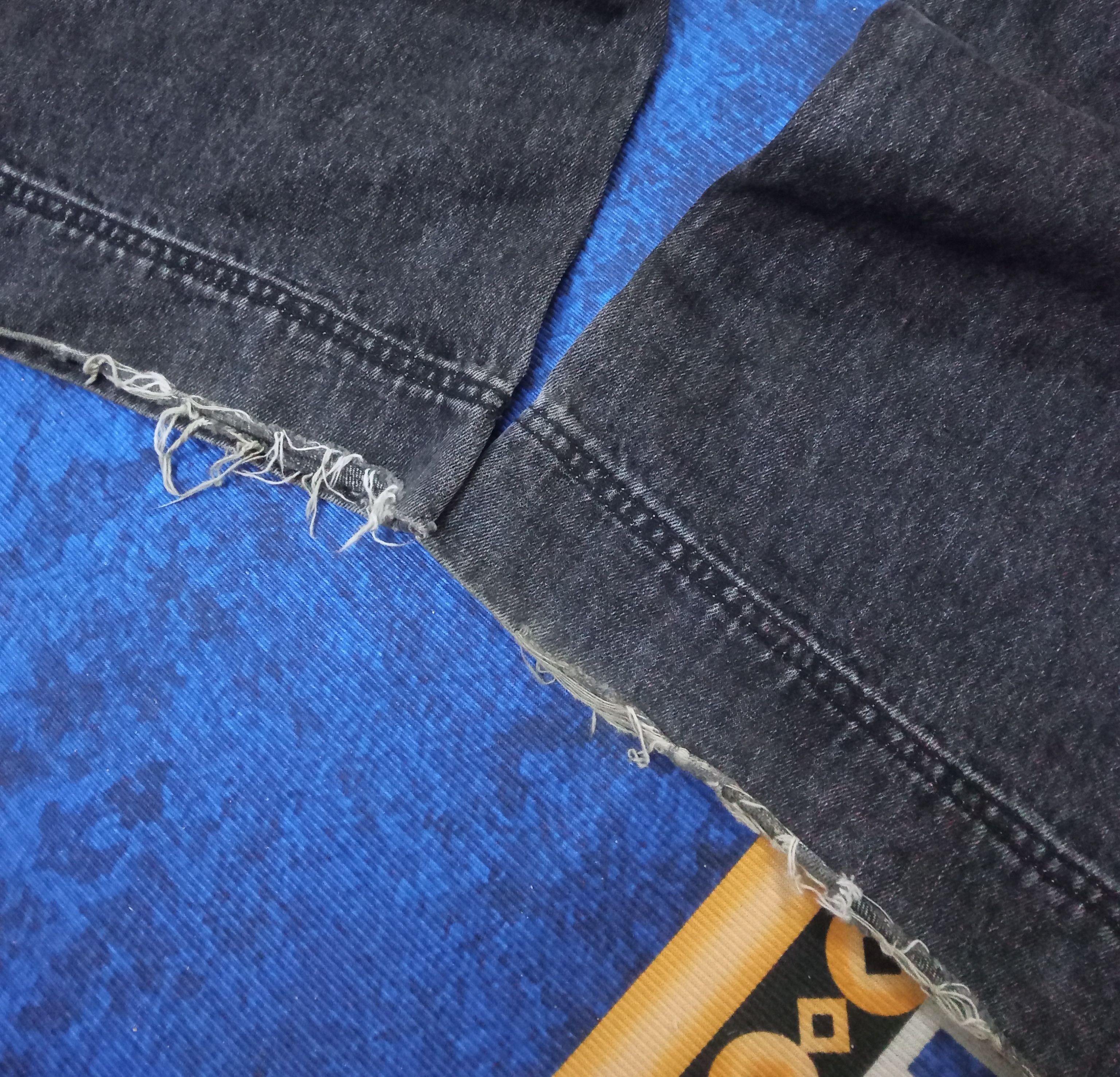 Japanese Brand Nugu Clutch Flare Line Black Denim Jeans Size US 29 - 6 Thumbnail