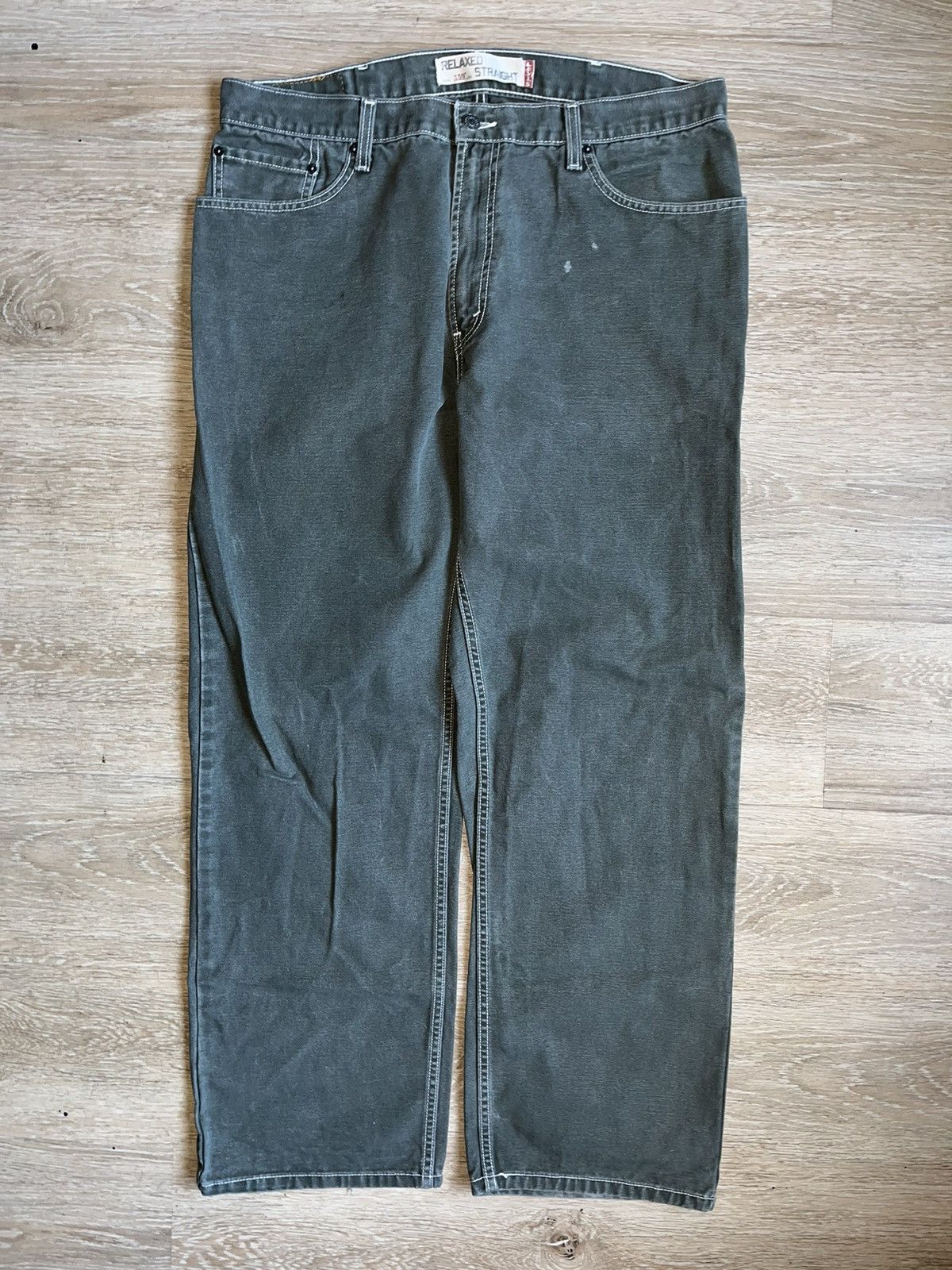 Levi's × Vintage Crazy Vintage 90’s Baggy Skater Wide Leg Green Levi’s Jeans Size US 38 / EU 54 - 5 Thumbnail