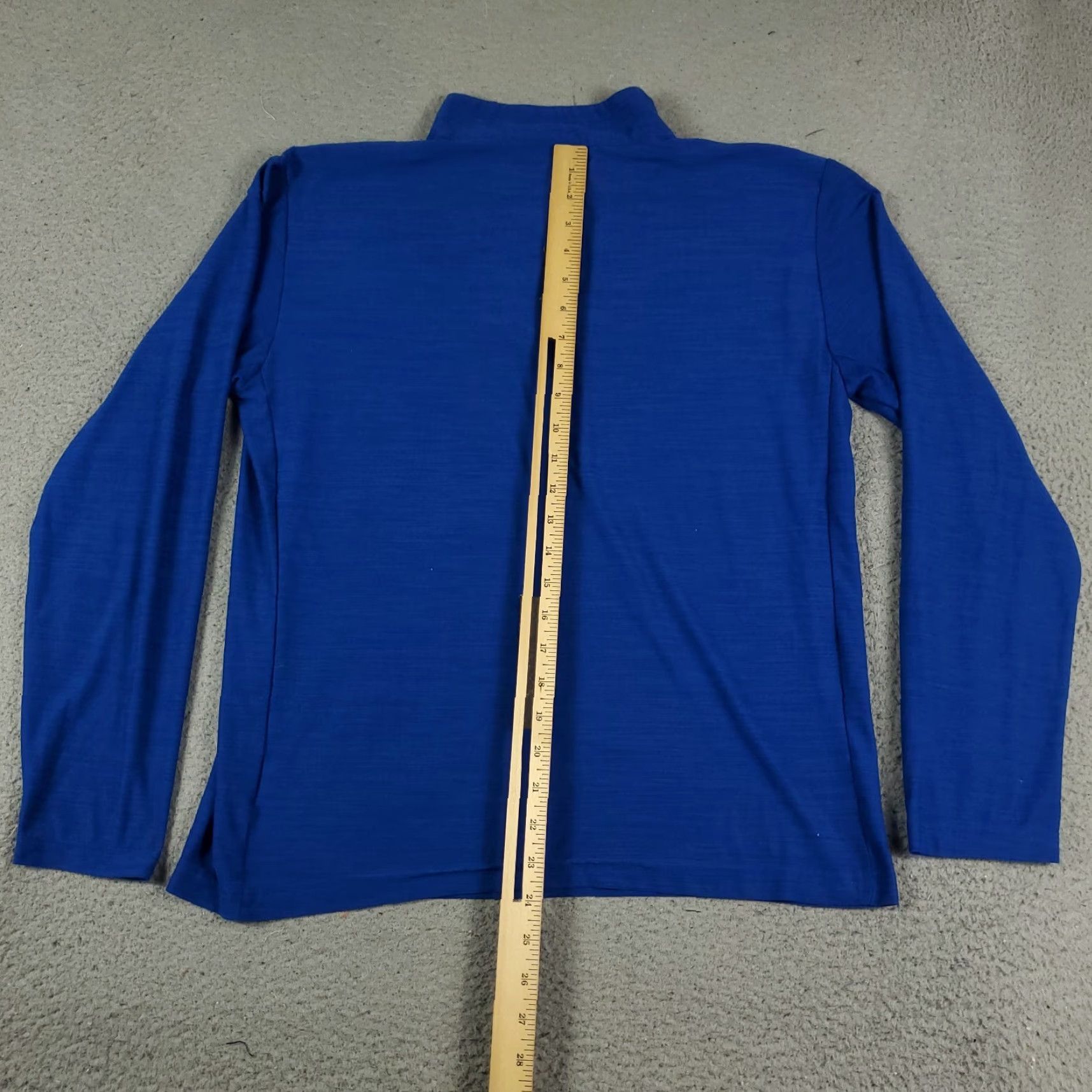 Nike Nike T Shirt Mens Size Medium Blue Swoosh 1/4 Zip Active Pullover Long Sleeve Size US M / EU 48-50 / 2 - 5 Thumbnail