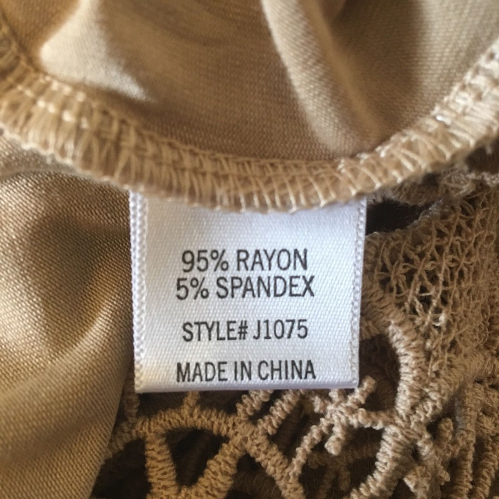 Other Top Stitch dune tunic tank with crochet lace hem Size L / US 10 / IT 46 - 11 Thumbnail