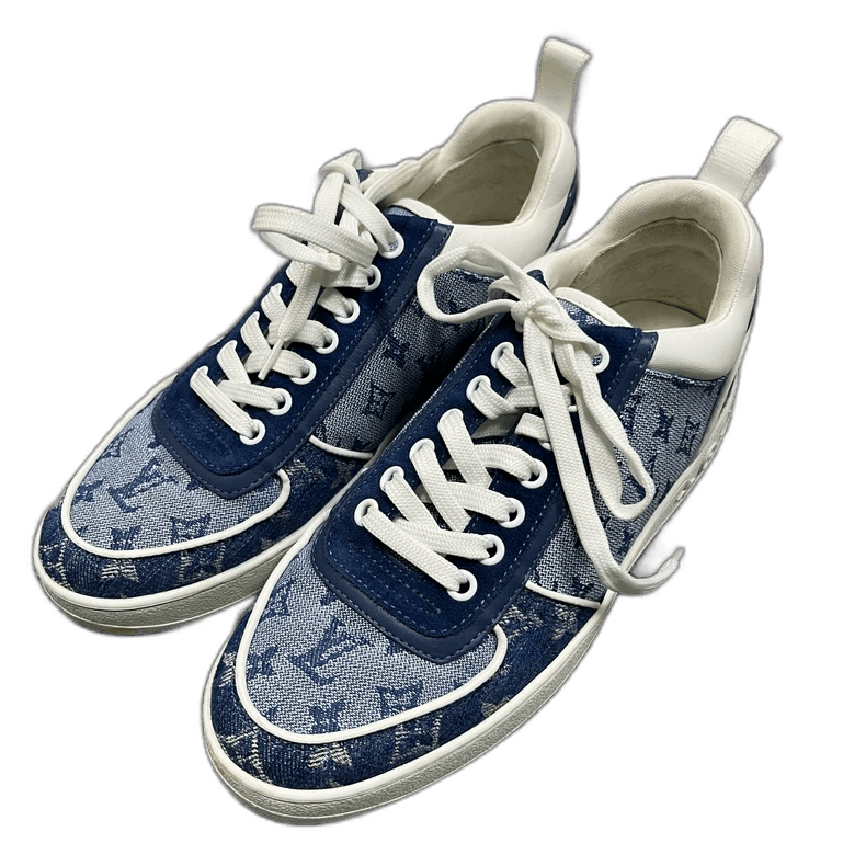 Louis Vuitton Blue Canvas Casual Sneakers