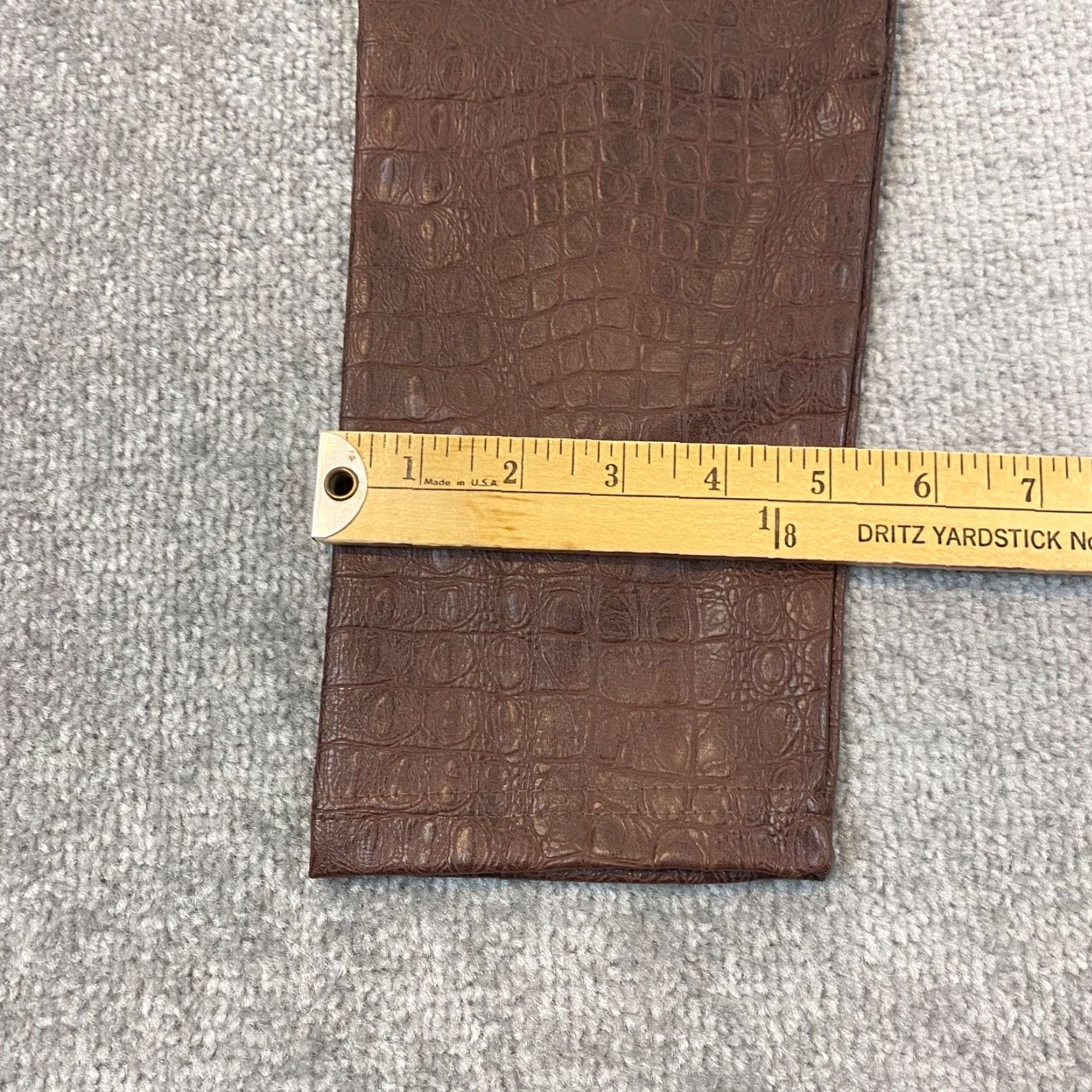 7 For All Mankind 7 For All Mankind Leggings Women Medium Brown Faux Leather Stretch Ankle Gym Run Size 32" / US 10 / IT 46 - 7 Thumbnail