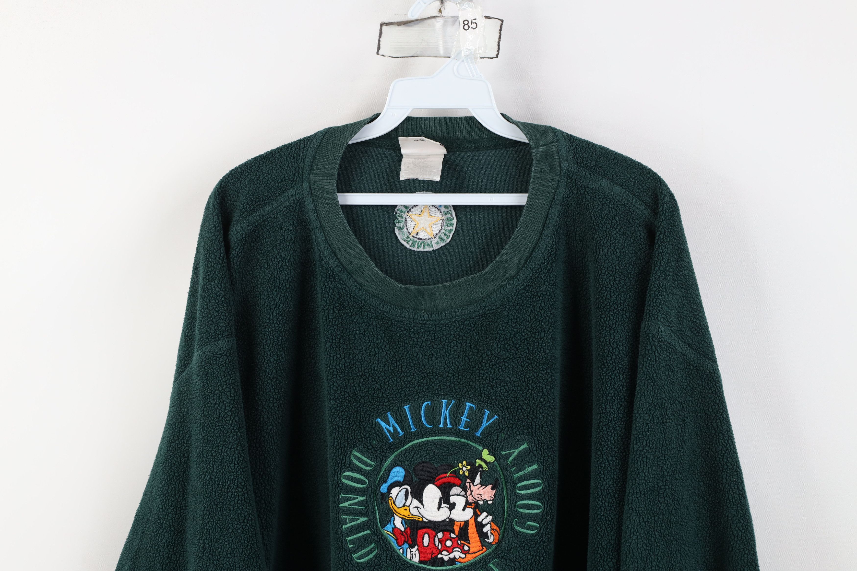 Disney Vintage 90s Disney Mickey Mouse Friends Fleece Sweatshirt Size US L / EU 52-54 / 3 - 2 Thumbnail