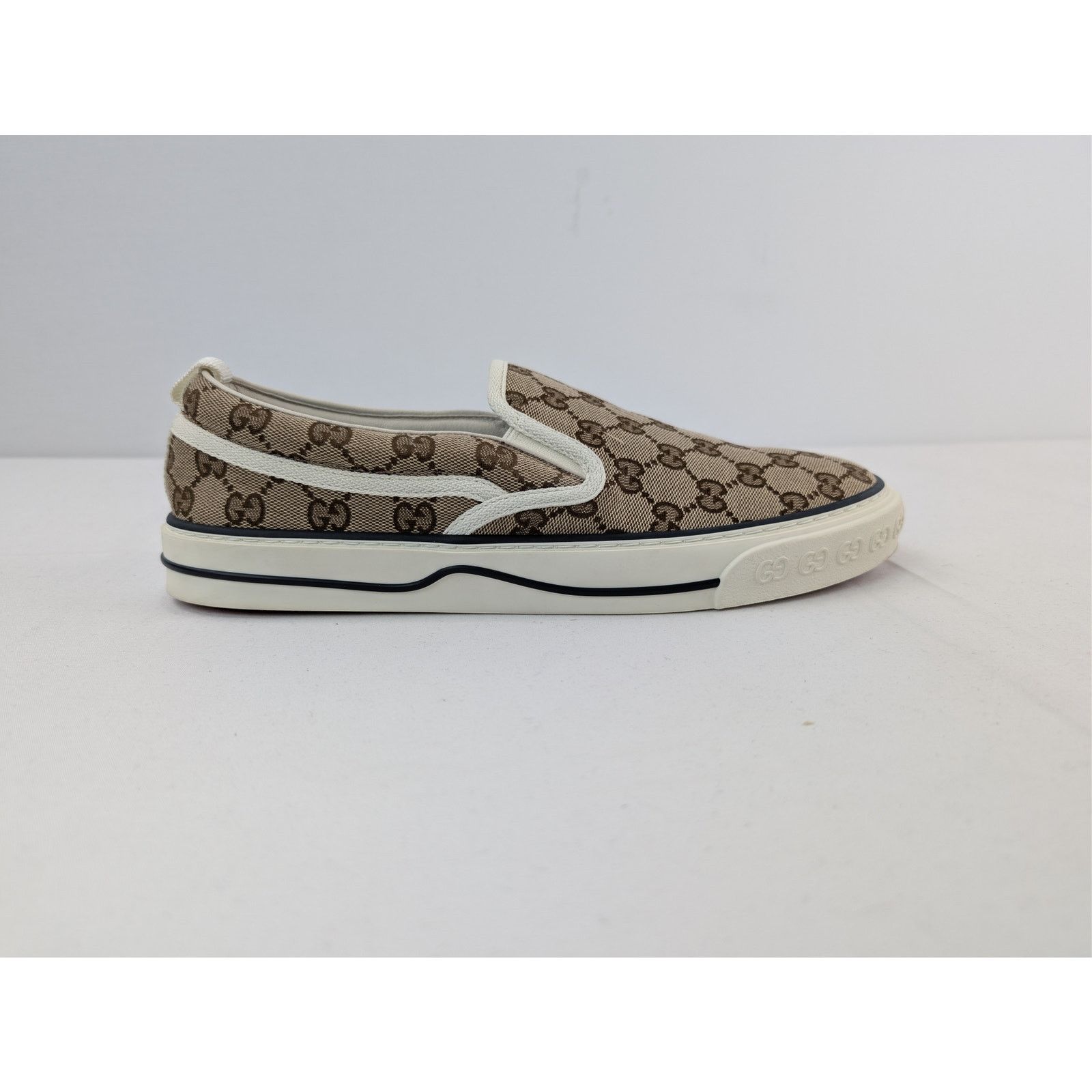 Gucci o1rshd1 Q:2 / Tennis 1977 Slip-On Sneakers in Beige Size US 12 / EU 45 - 4 Thumbnail