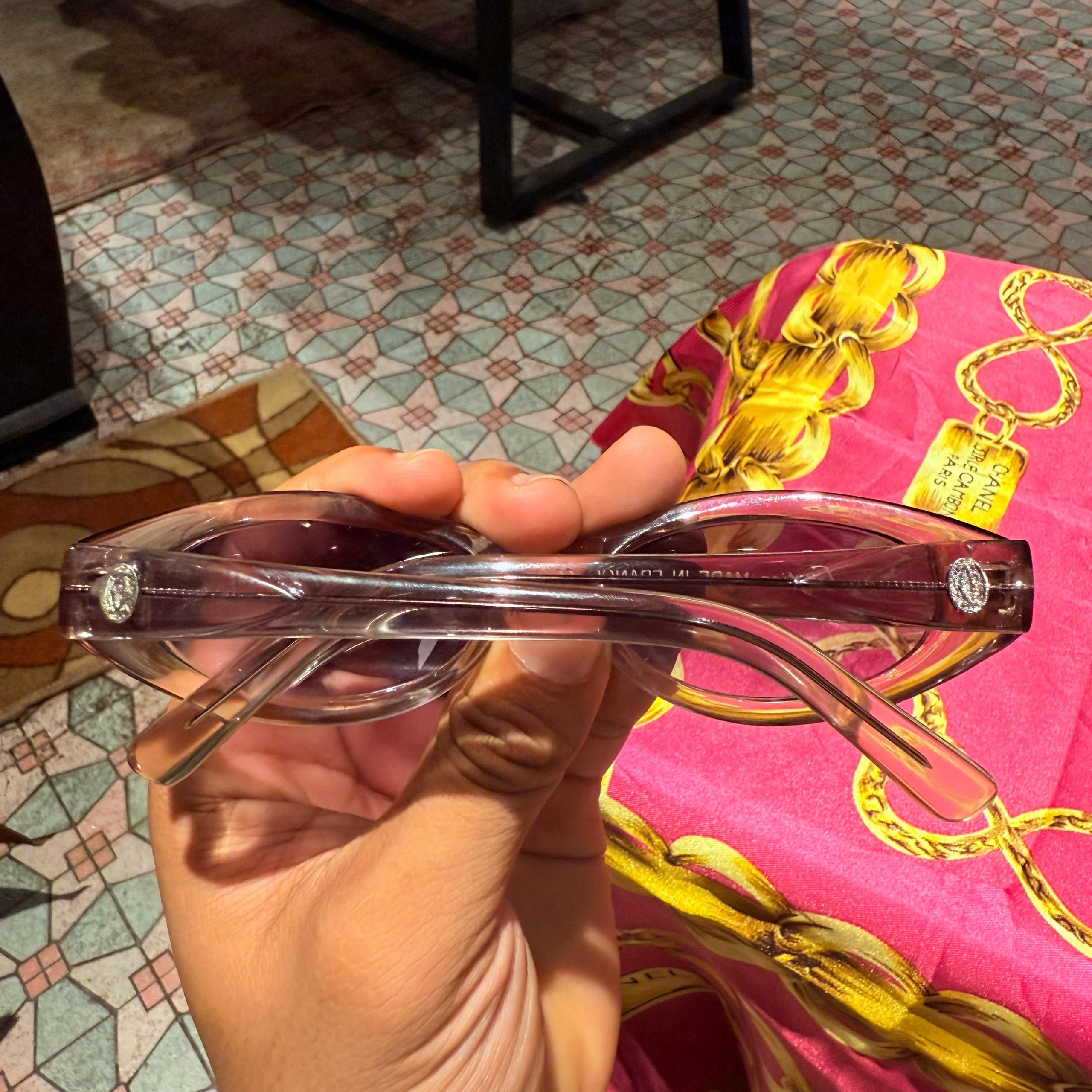 Cartier CARTIER Sunglasses oval y2k style transparent grey Size ONE SIZE - 3 Thumbnail