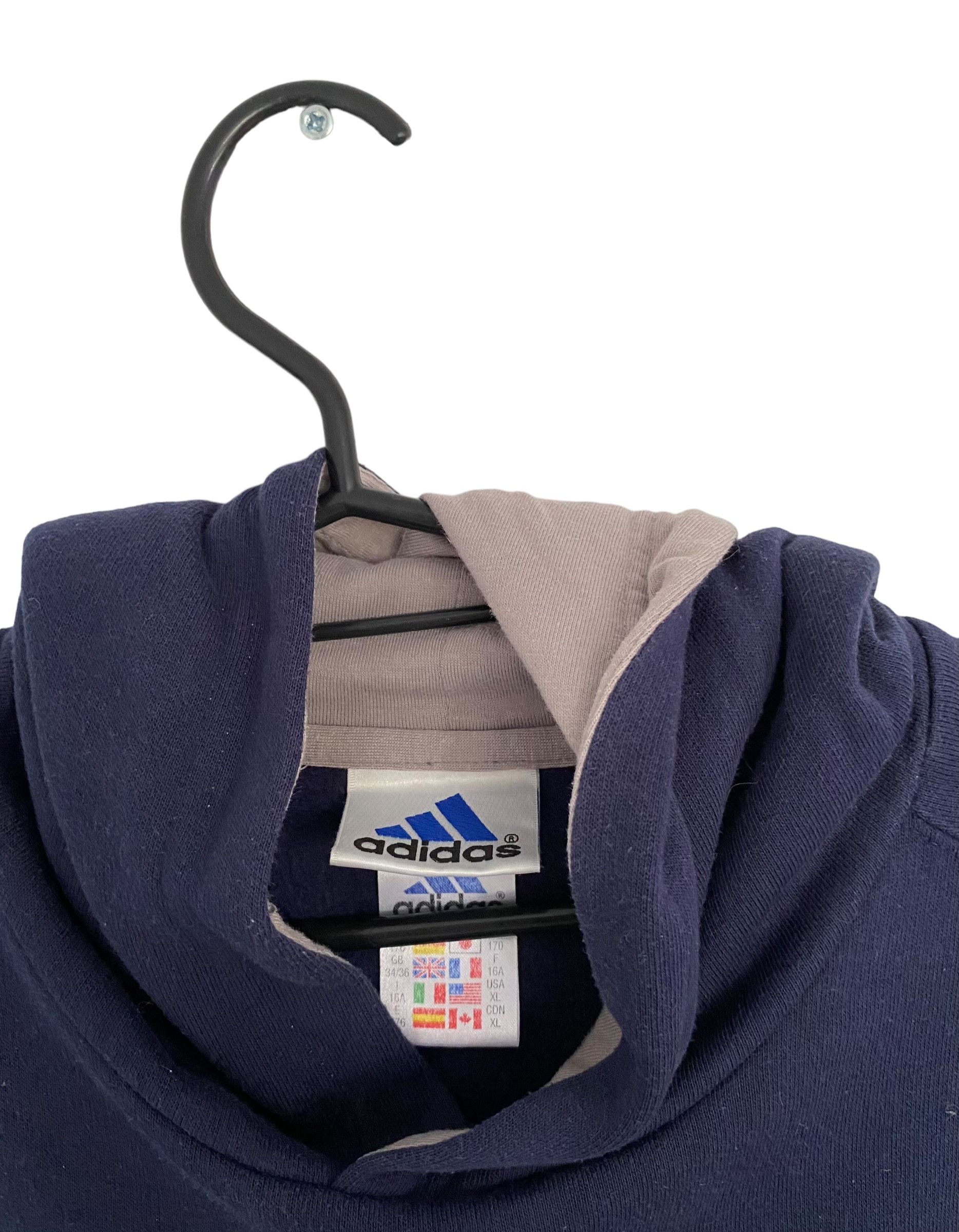Adidas × Vintage 00s' Adidas Athletic Club vintage hoodie Size US S / EU 44-46 / 1 - 5 Thumbnail