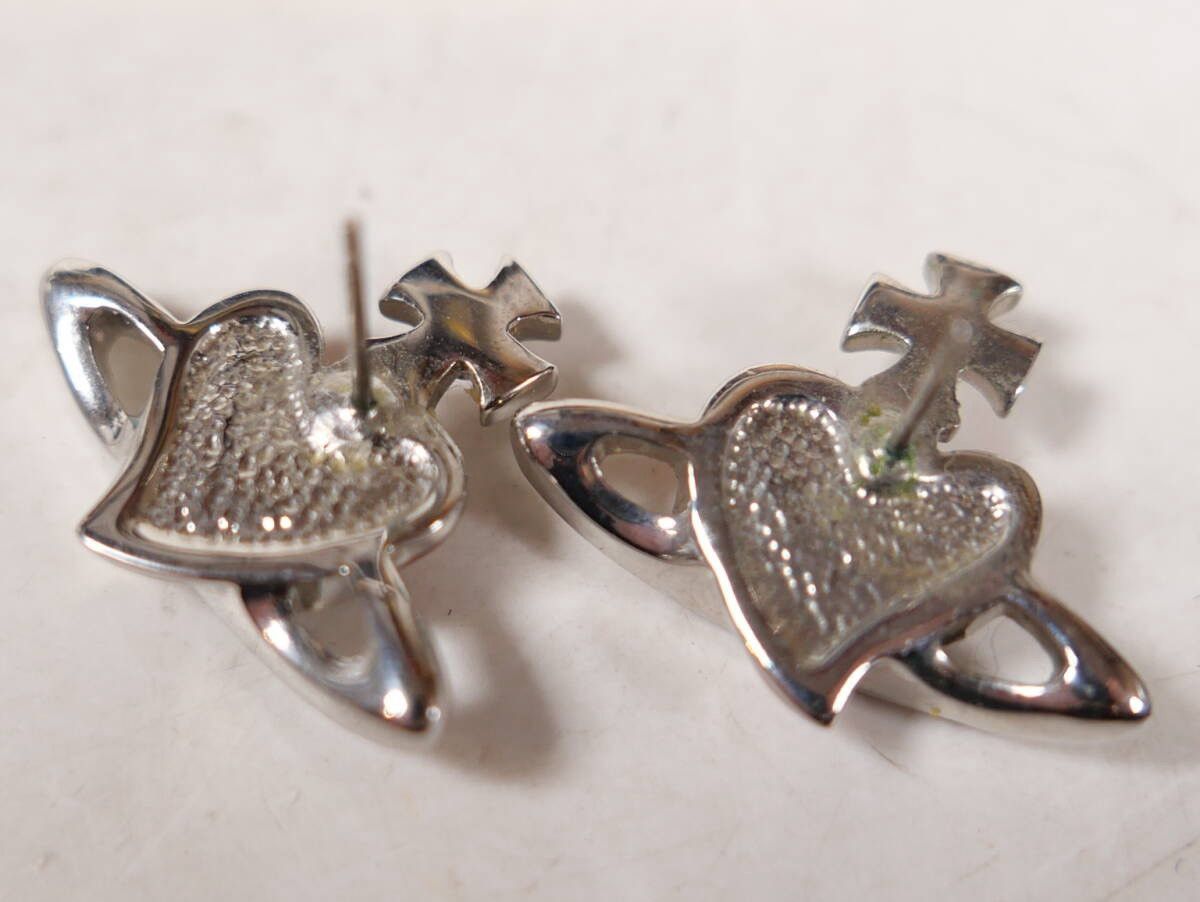 Vivienne Westwood Vivienne Westwood Orb Heart Stud Earrings Size ONE SIZE - 5 Thumbnail