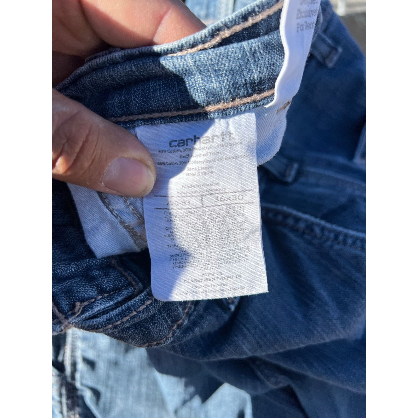 Carhartt Carhartt Jeans Mens 36x30 Blue Denim Carpenter jeans Y2K Size US 36 / EU 52 - 4 Thumbnail