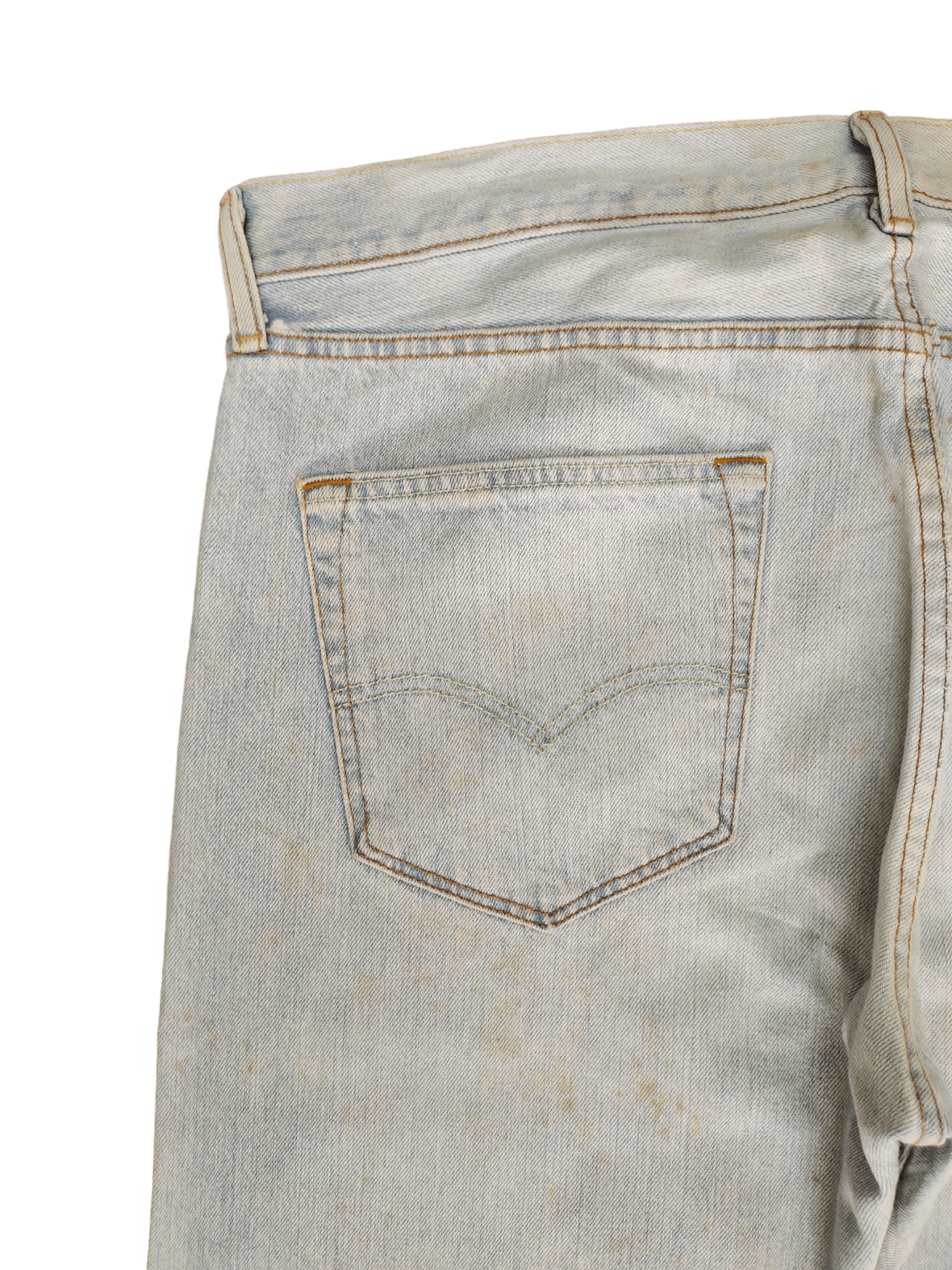 Levi's Size 36x34 Vintage Levis 501 Light Wash Jeans Distressed Size US 36 / EU 52 - 14 Thumbnail