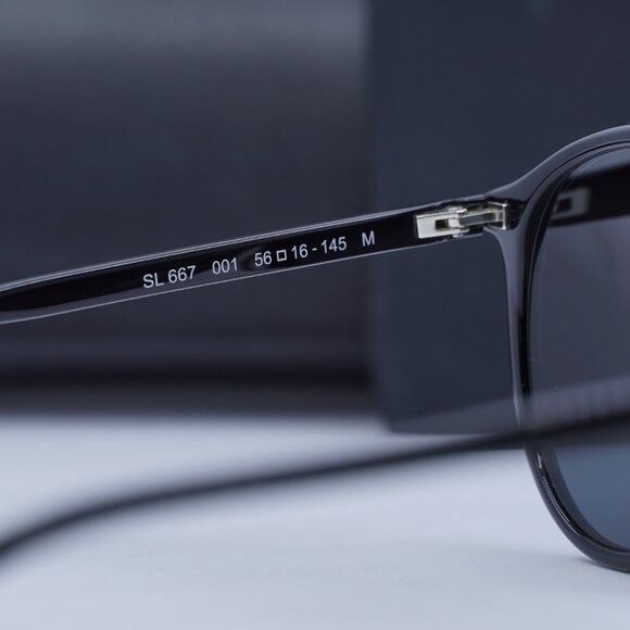 Saint Laurent Paris 🕶️ New Saint Laurent SL667 001 Sunglasses - Black Frame Size ONE SIZE - 7 Thumbnail
