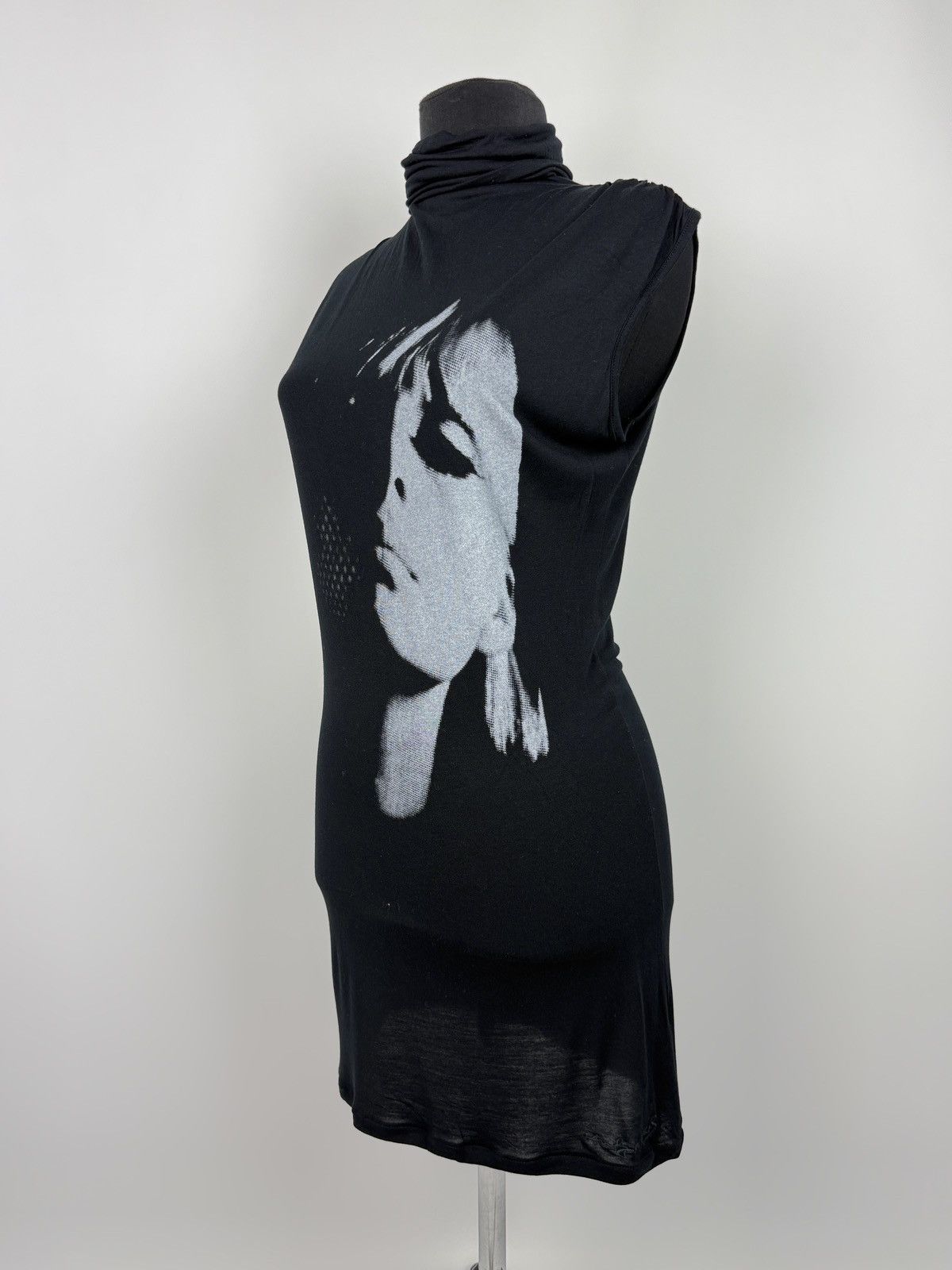 Pepe Jeans Pepe Jeans x Andy Warhol Portrait Black Turtleneck Dress S Size S / US 4 / IT 40 - 1 Thumbnail