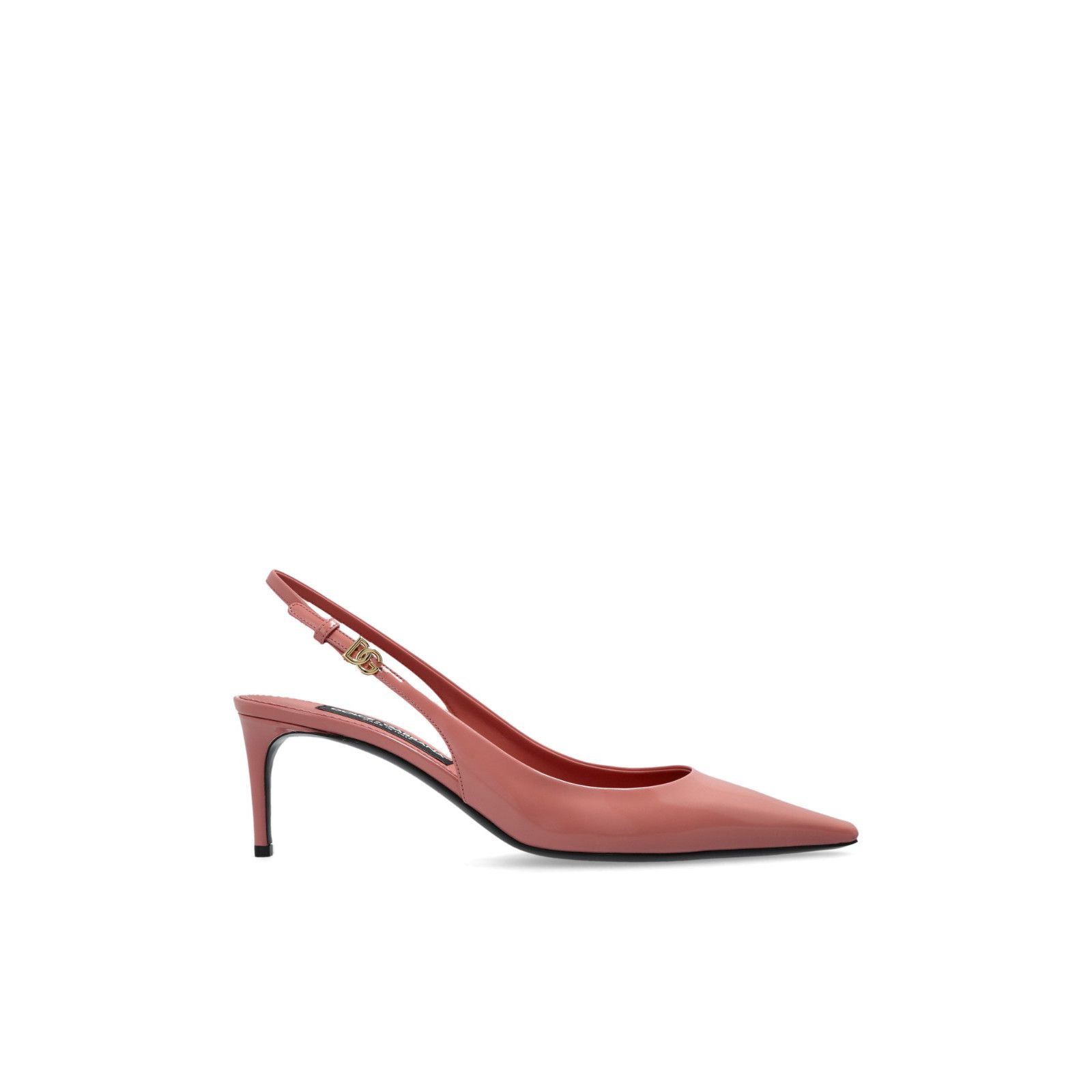 DOLCE&GABBANA Pink Patent Leather 75mm Heel Pumps New & Auth