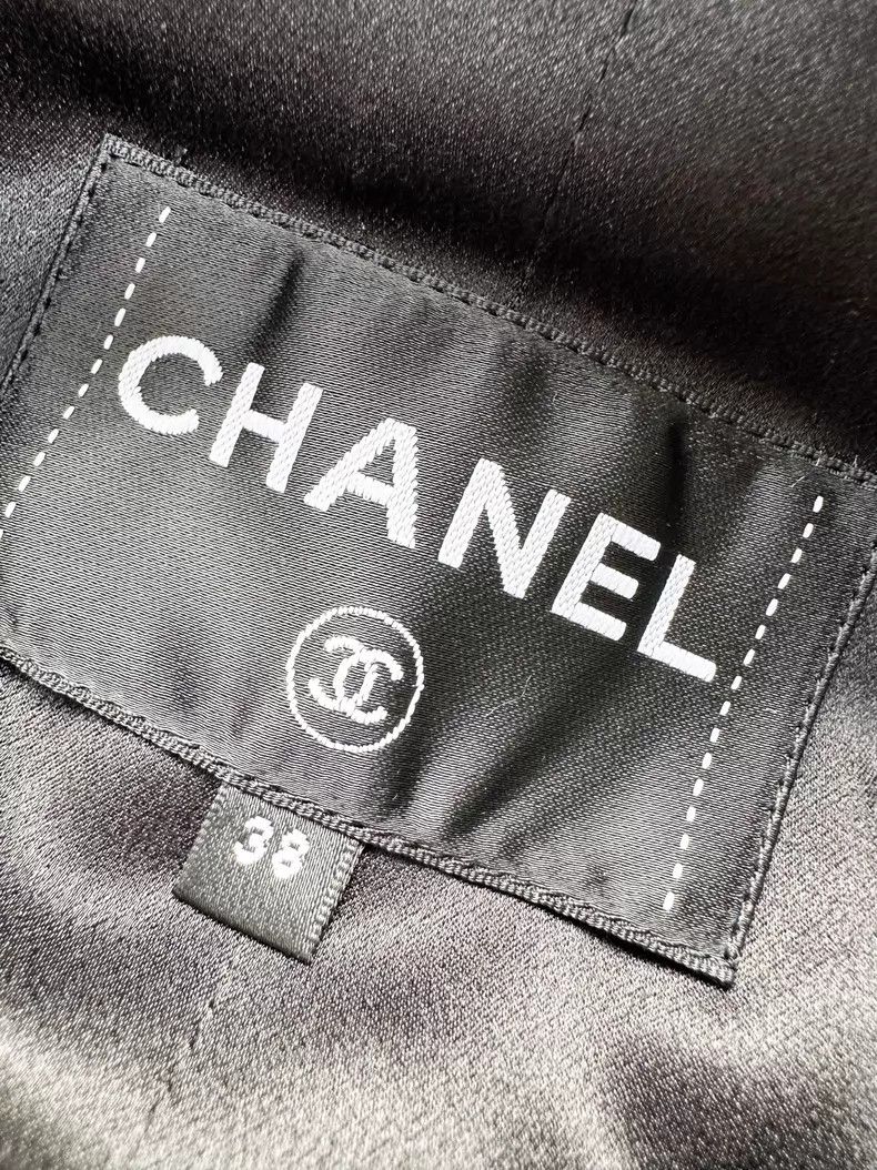 Chanel Chanel Plaid fine shiny rhinestone buckle long-sleeved twe Size XS / US 0-2 / IT 36-38 - 6 Thumbnail